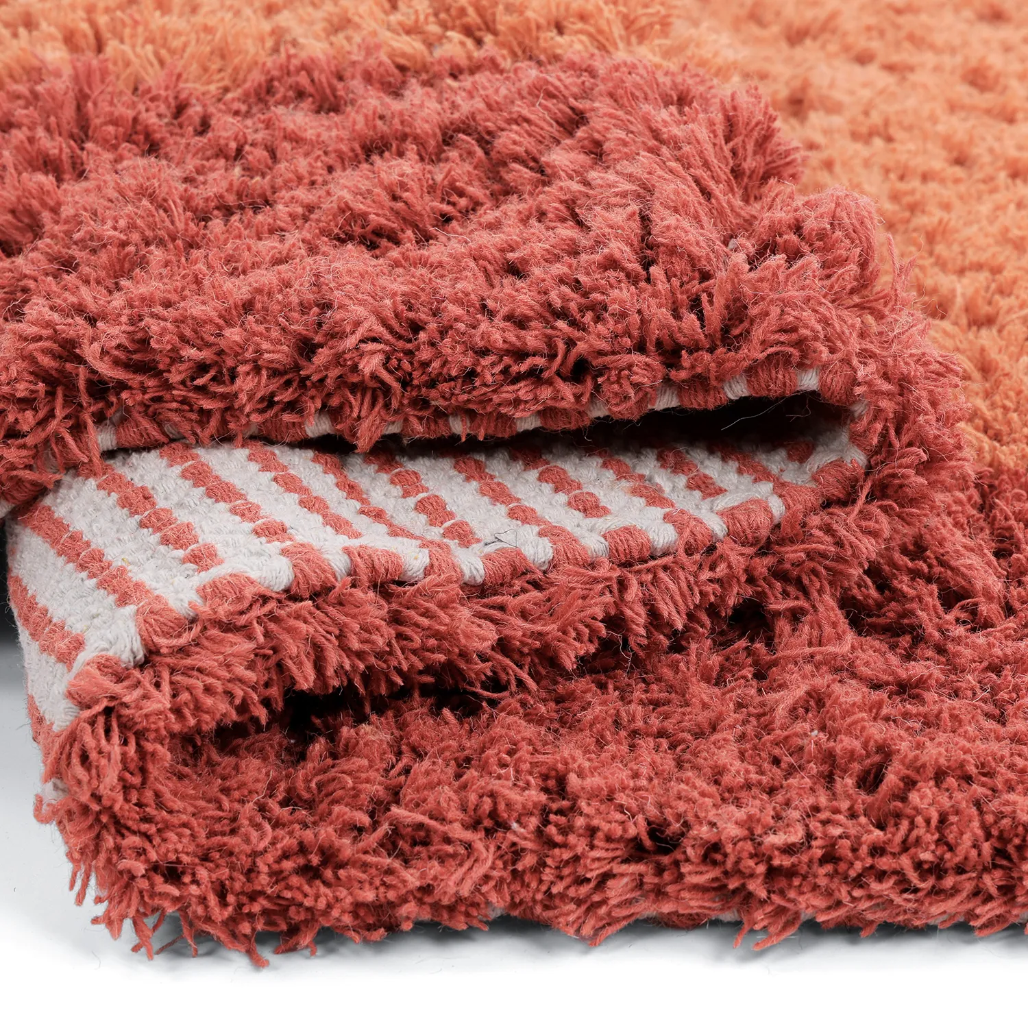 Alfombra de Lana - Khenifra Handknot Wool Premium (naranja/rojo)