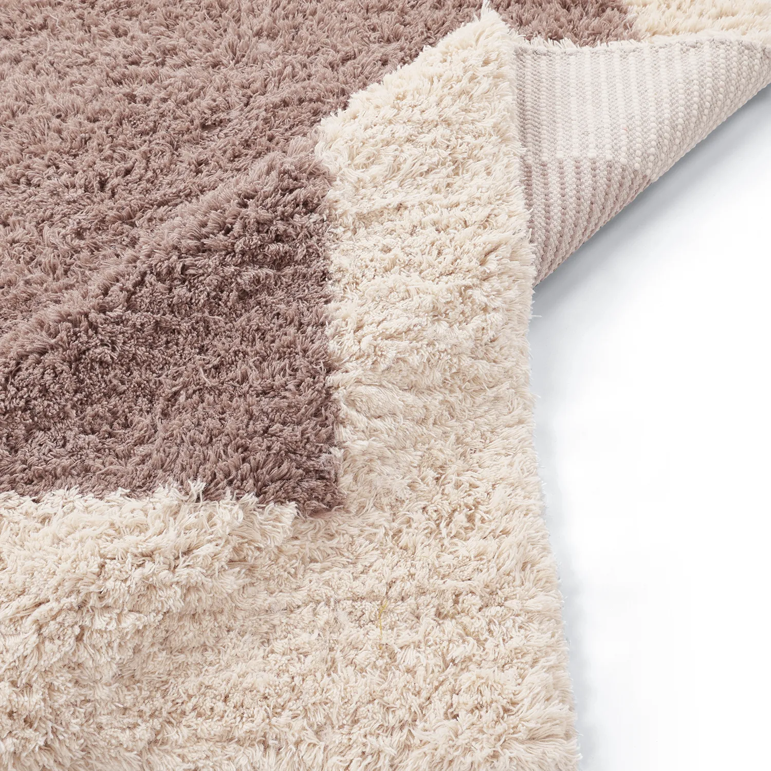 Alfombra de Lana - Khenifra Handknot Wool Premium (gris topo/crema)
