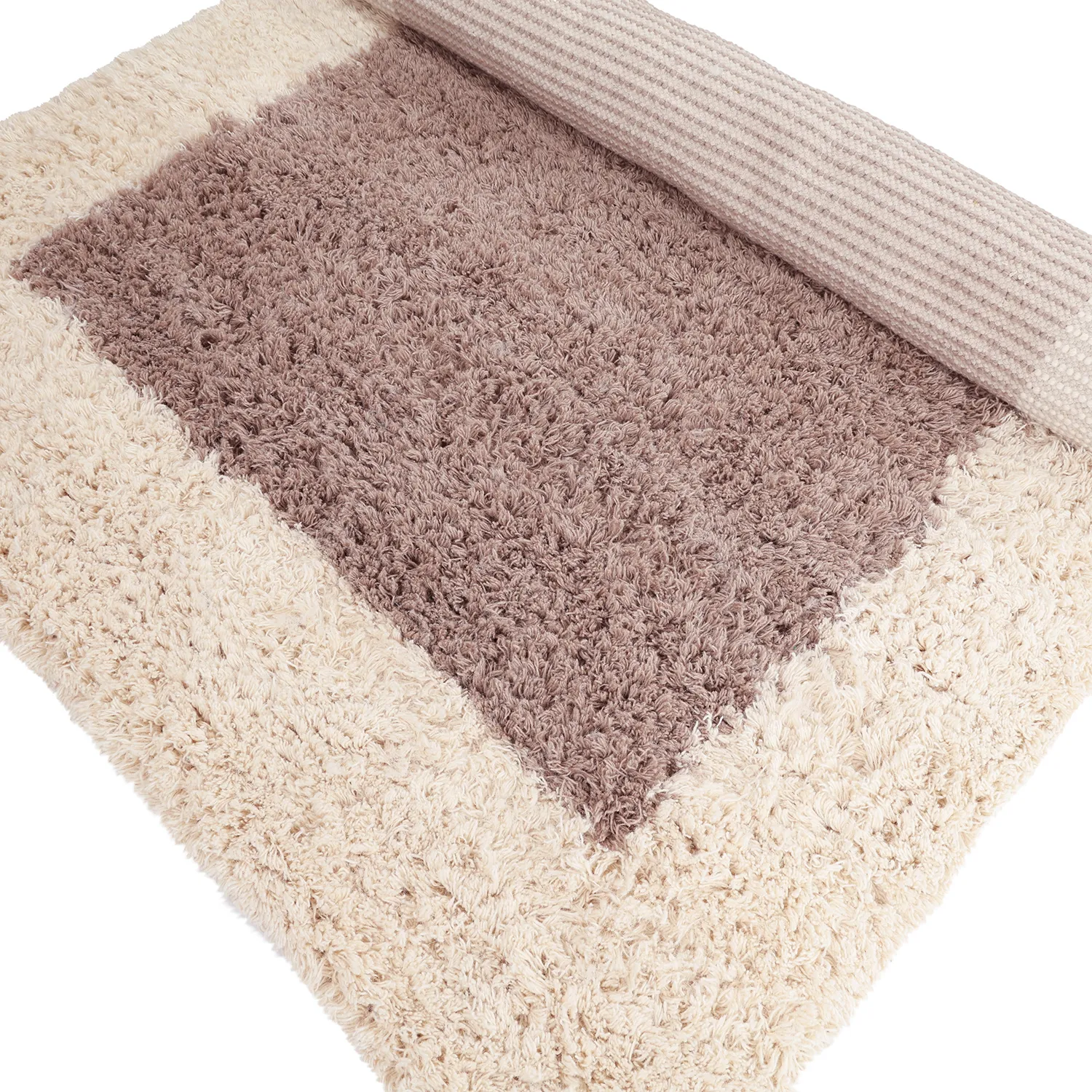 Alfombra de Lana - Khenifra Handknot Wool Premium (gris topo/crema)