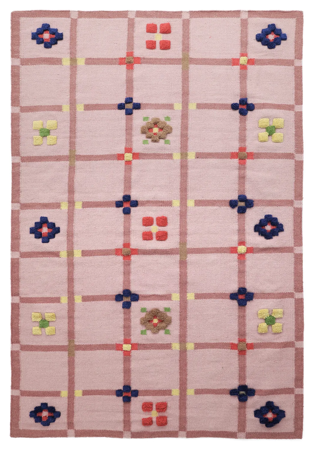 Alfombra de Lana - Lausanne Flatweave Tufted Premium (rosa)