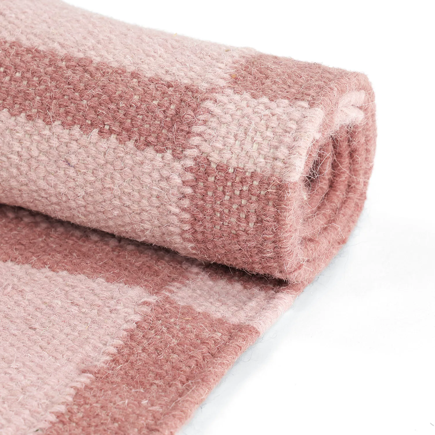 Alfombra de Lana - Lausanne Flatweave Tufted Premium (rosa)