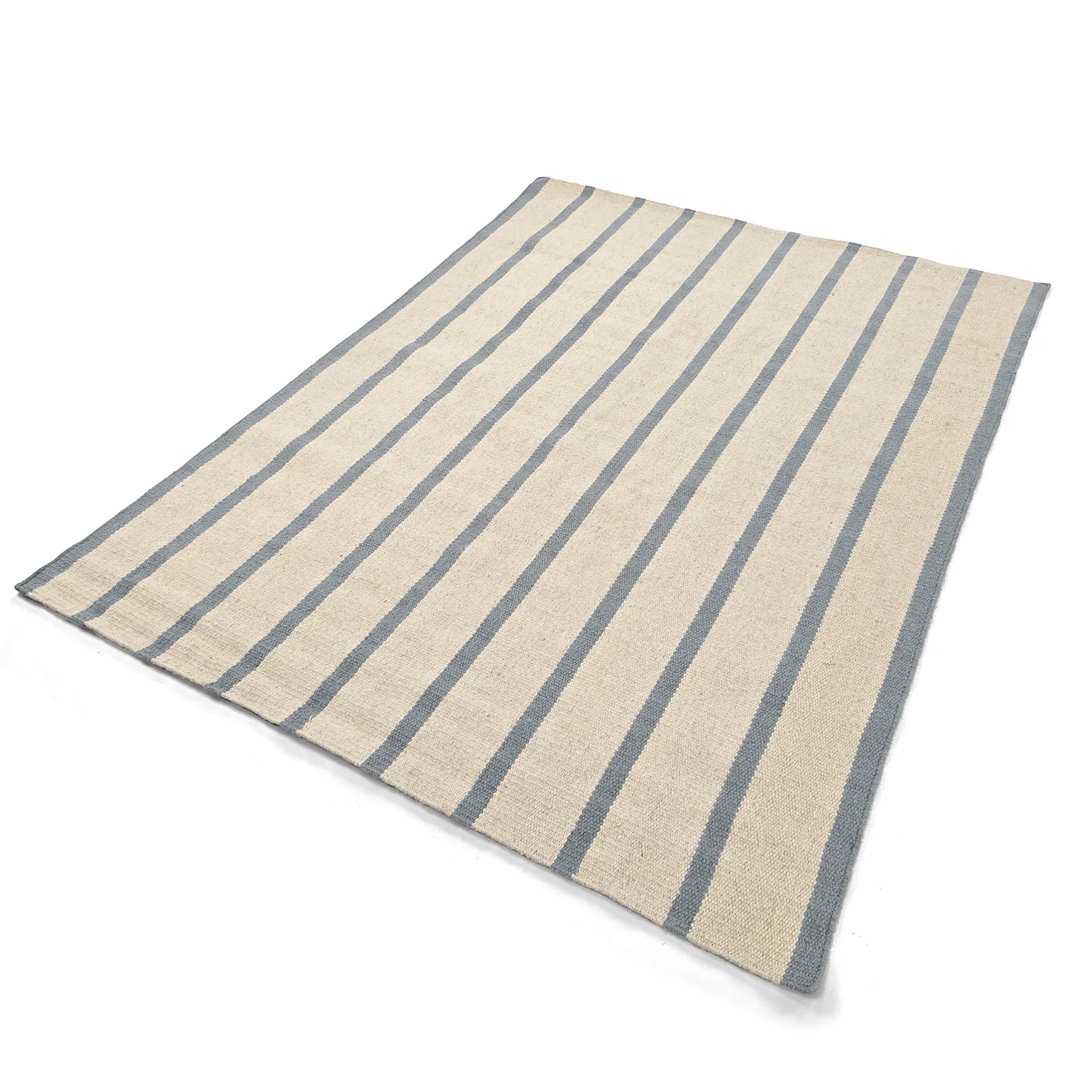 Alfombra de Lana - Luton (denim deslavado/blanco)