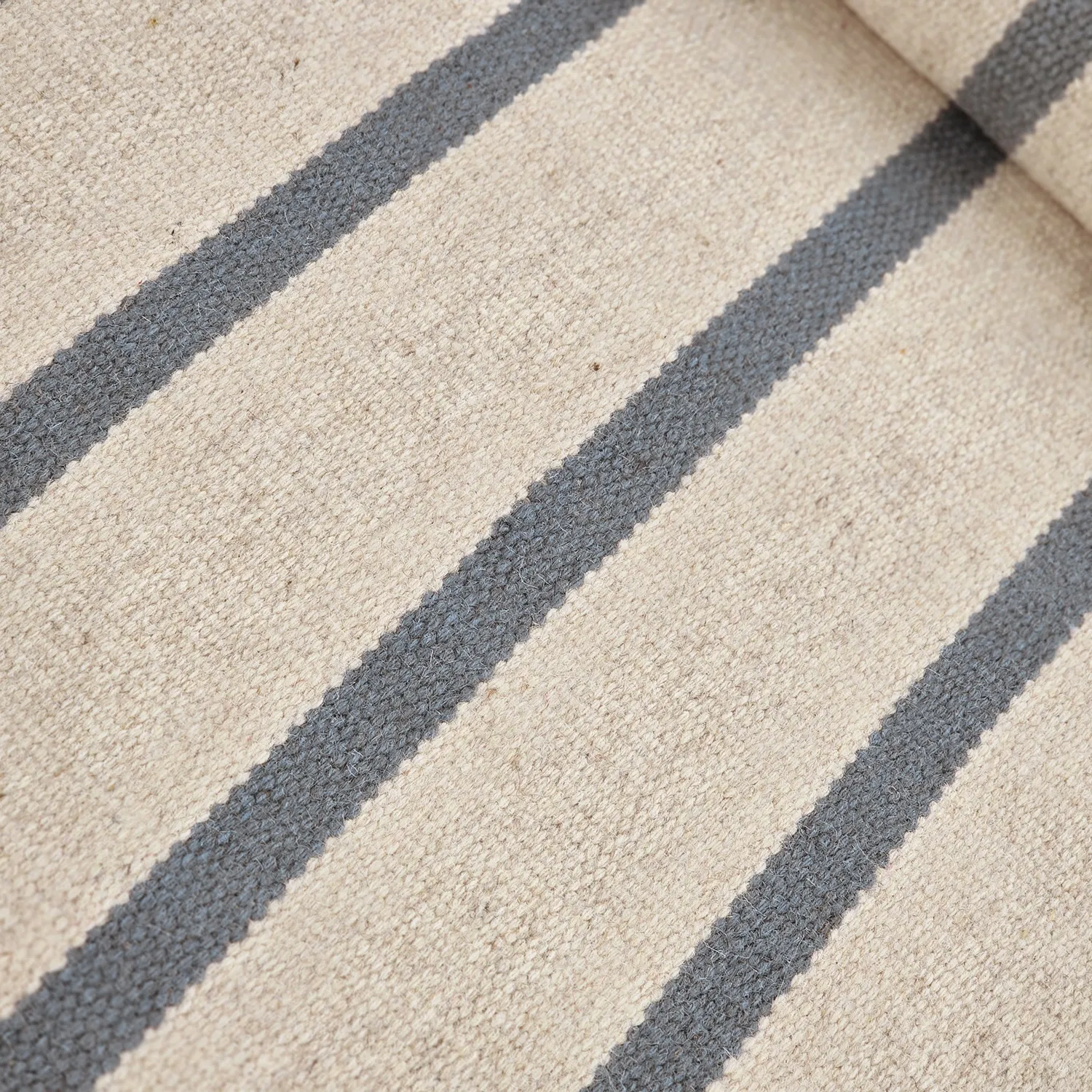 Alfombra de Lana - Luton (denim deslavado/blanco)