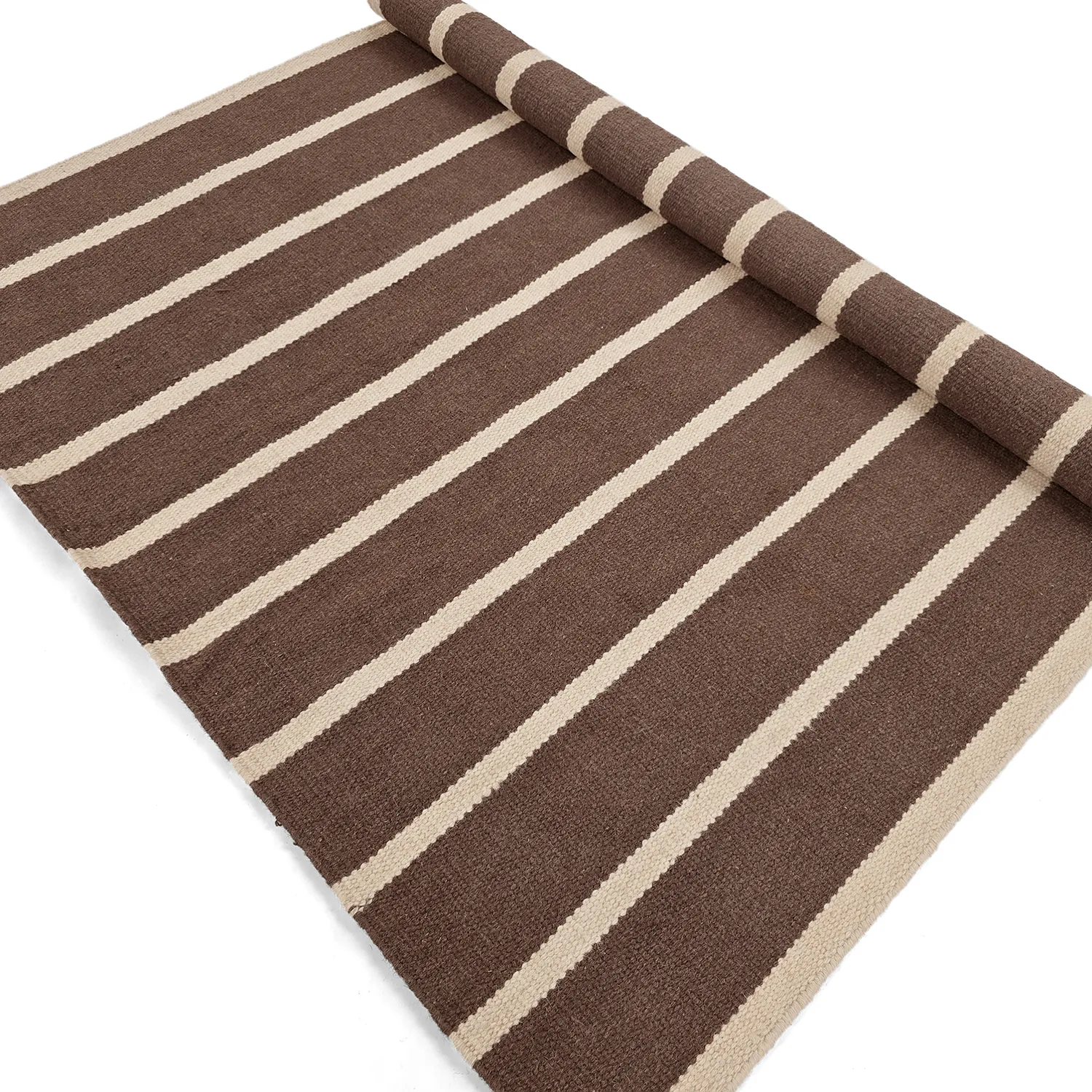 Alfombra de Lana - Luton (natural/taupe oscuro)