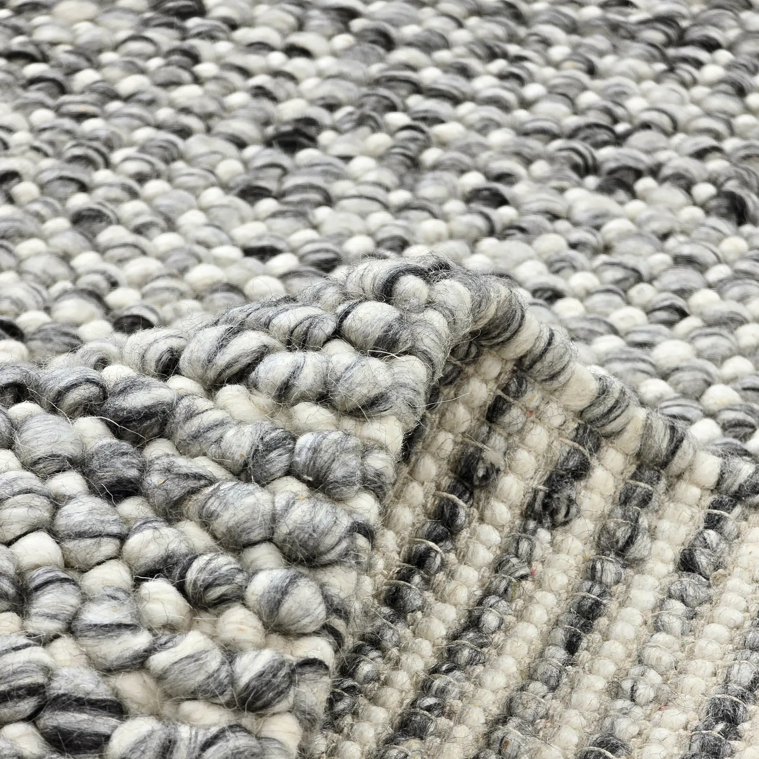 Alfombra de Lana - Mesra (gris/blanco)