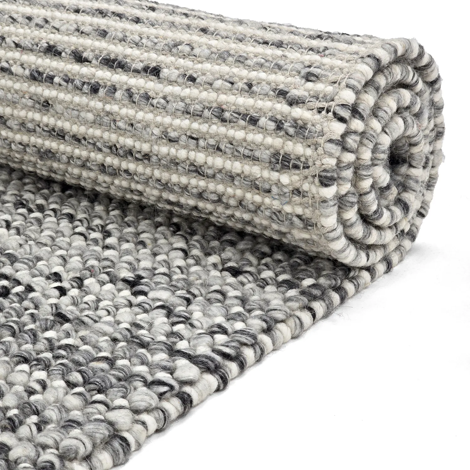 Alfombra de Lana - Mesra (gris/blanco)