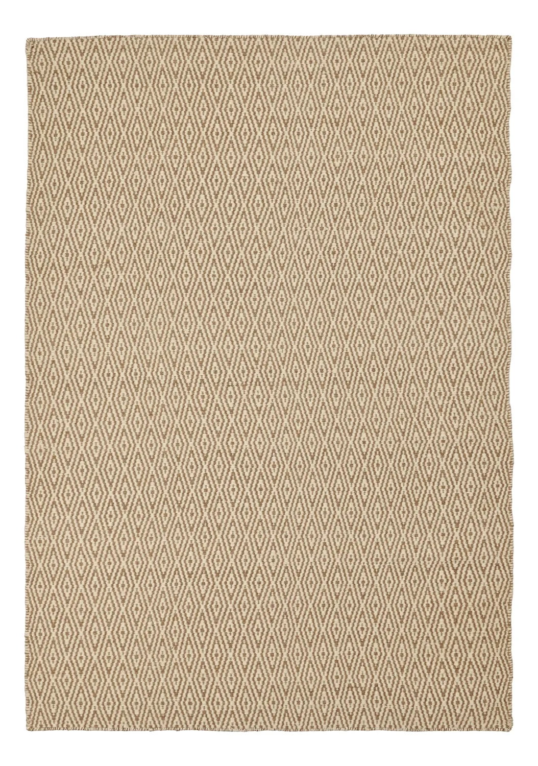 Alfombra de Lana - Monastir (marrón/blanco)