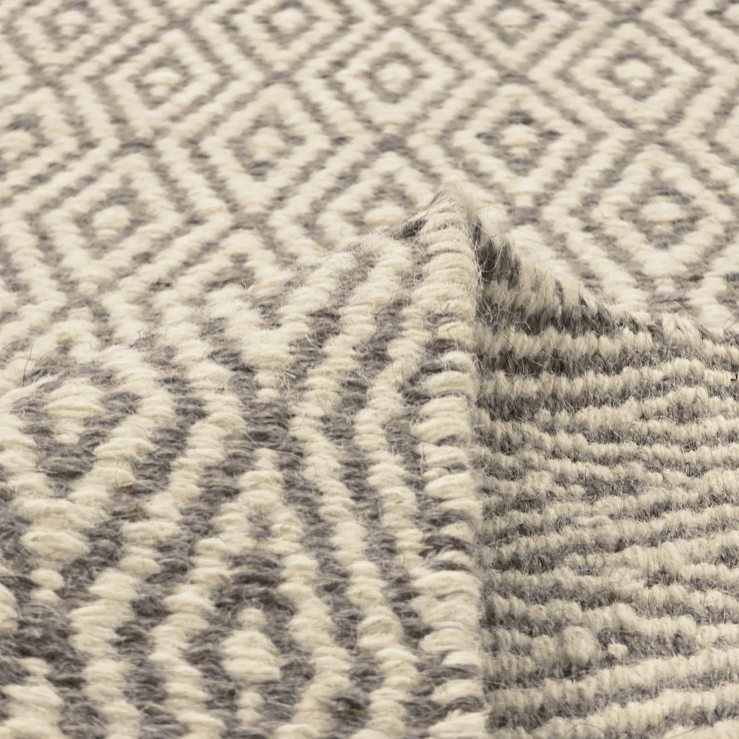 Alfombra de Lana - Monastir (gris/blanco)