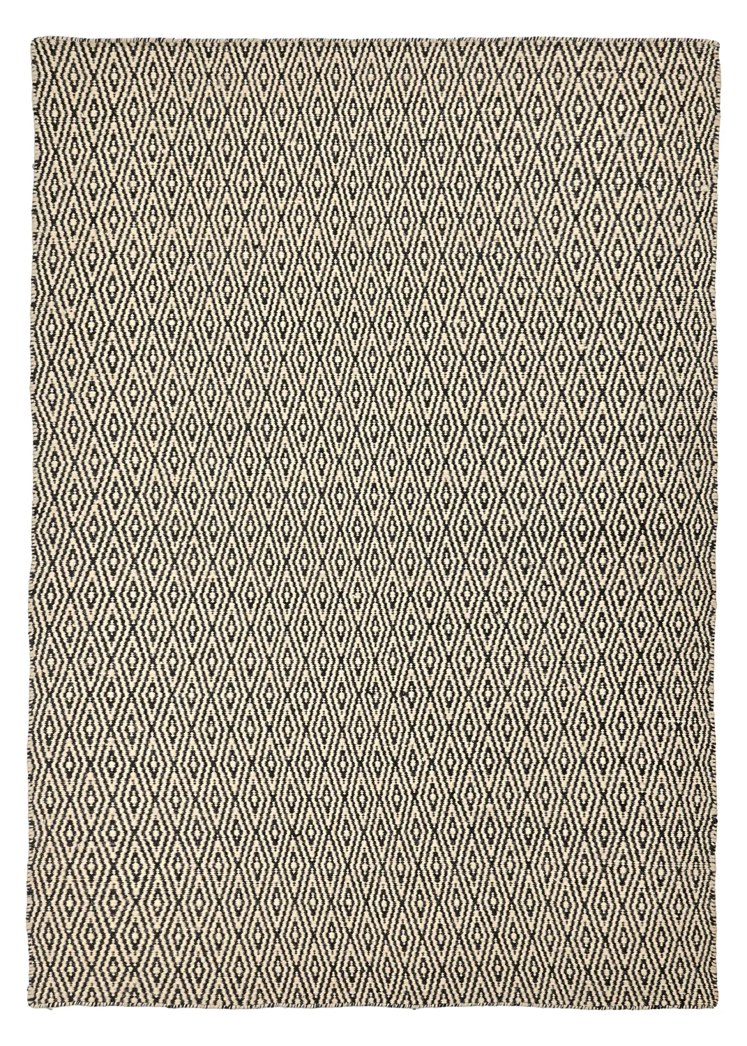 Alfombra de Lana - Monastir (negro/blanco)