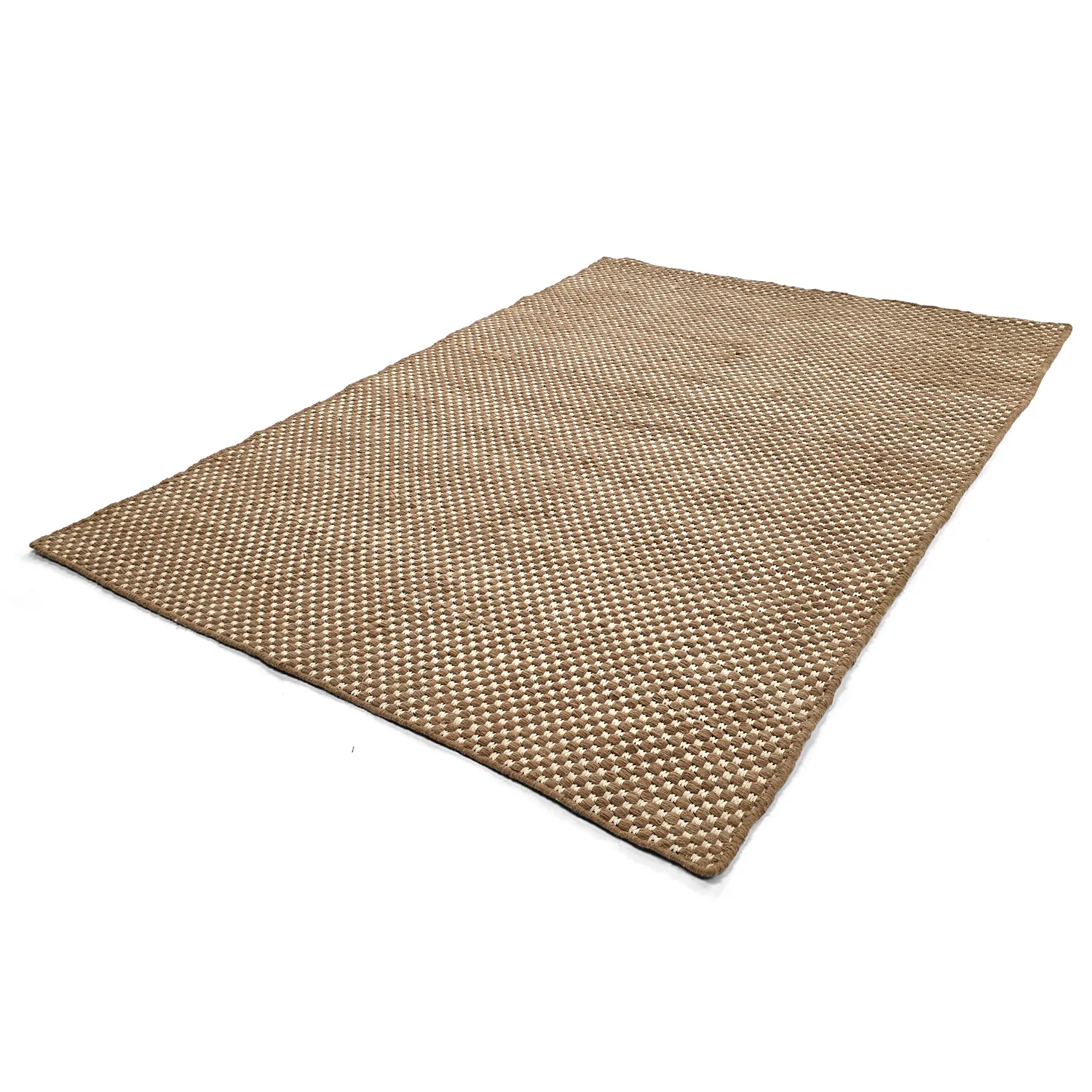 Alfombra de Lana - Ovelia (marrón/blanco)