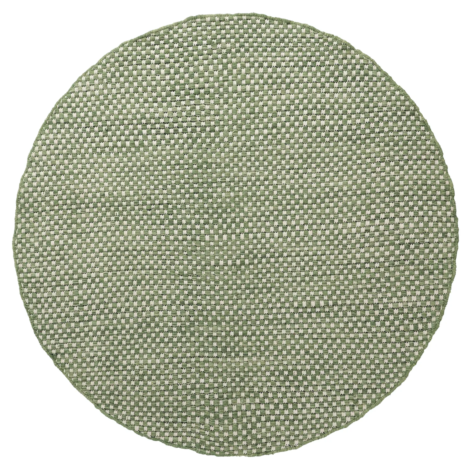 Alfombras redondeadas - Ovelia (verde/blanco)