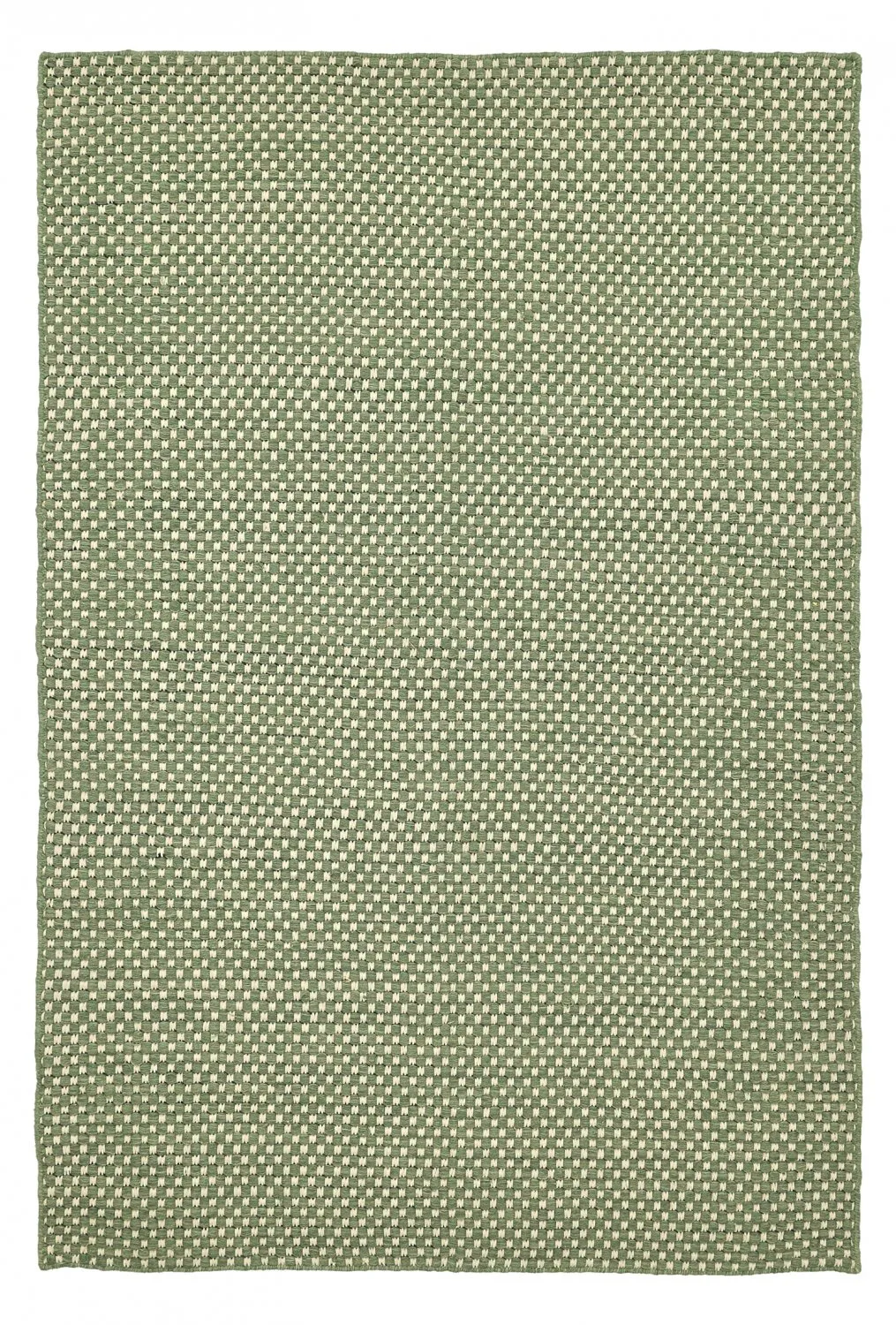 Alfombra de Lana - Ovelia (verde/blanco)