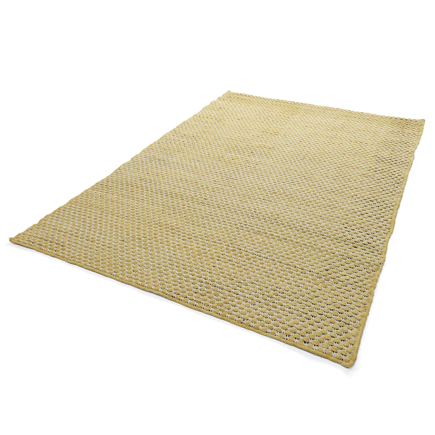 Alfombra de Lana - Ovelia (amarillo/blanco)