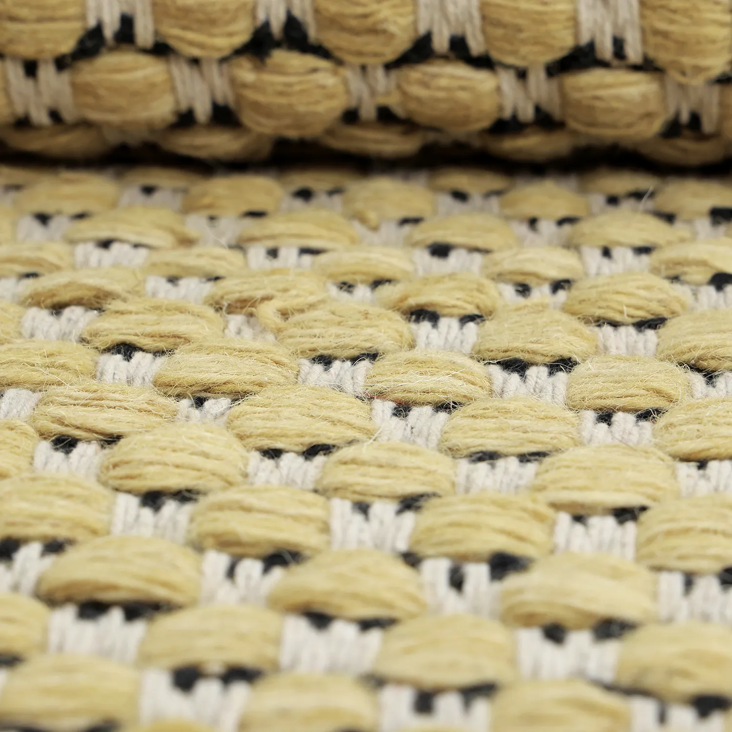 Alfombra de Lana - Ovelia (amarillo/blanco)