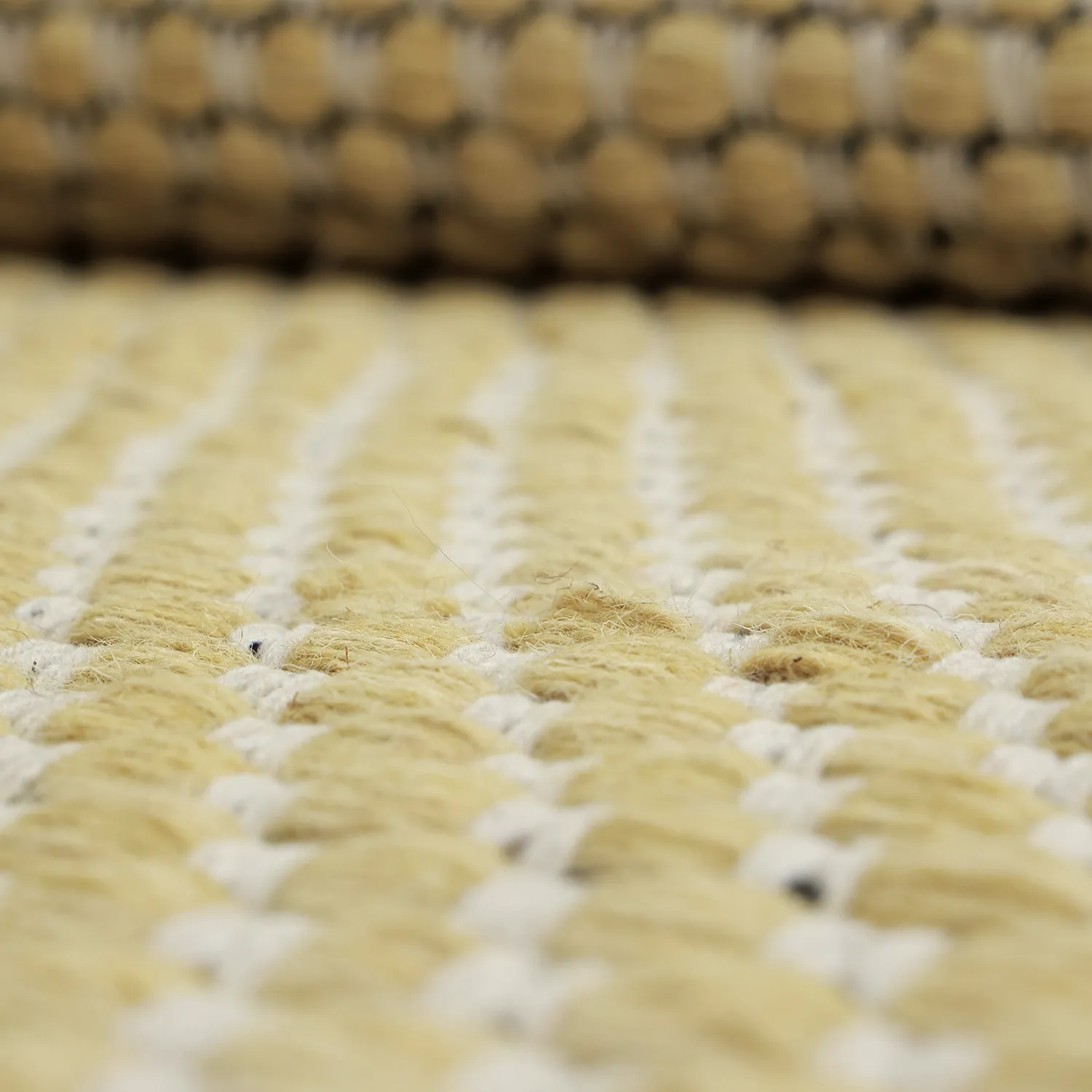 Alfombra de Lana - Ovelia (amarillo/blanco)