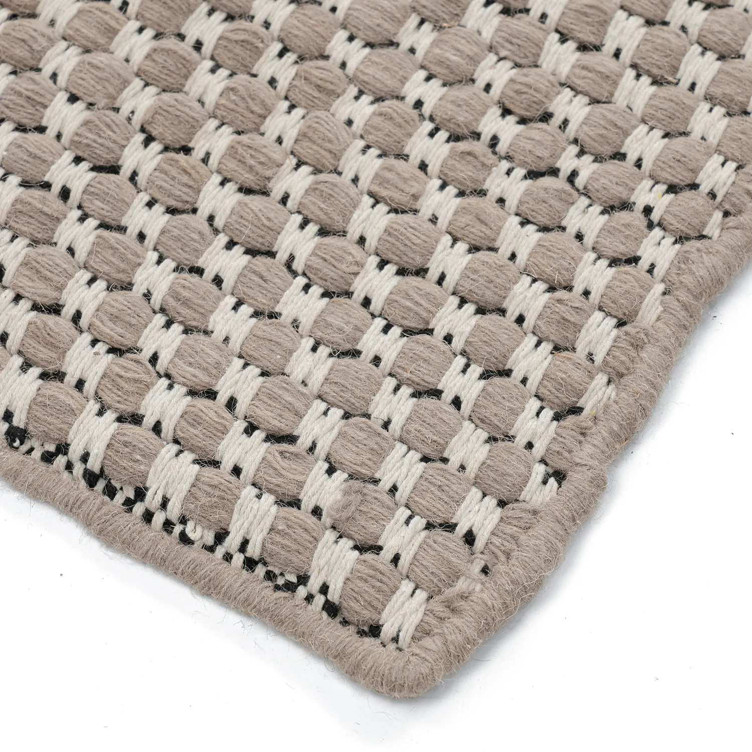 Alfombra de Lana - Ovelia (topo/blanco)