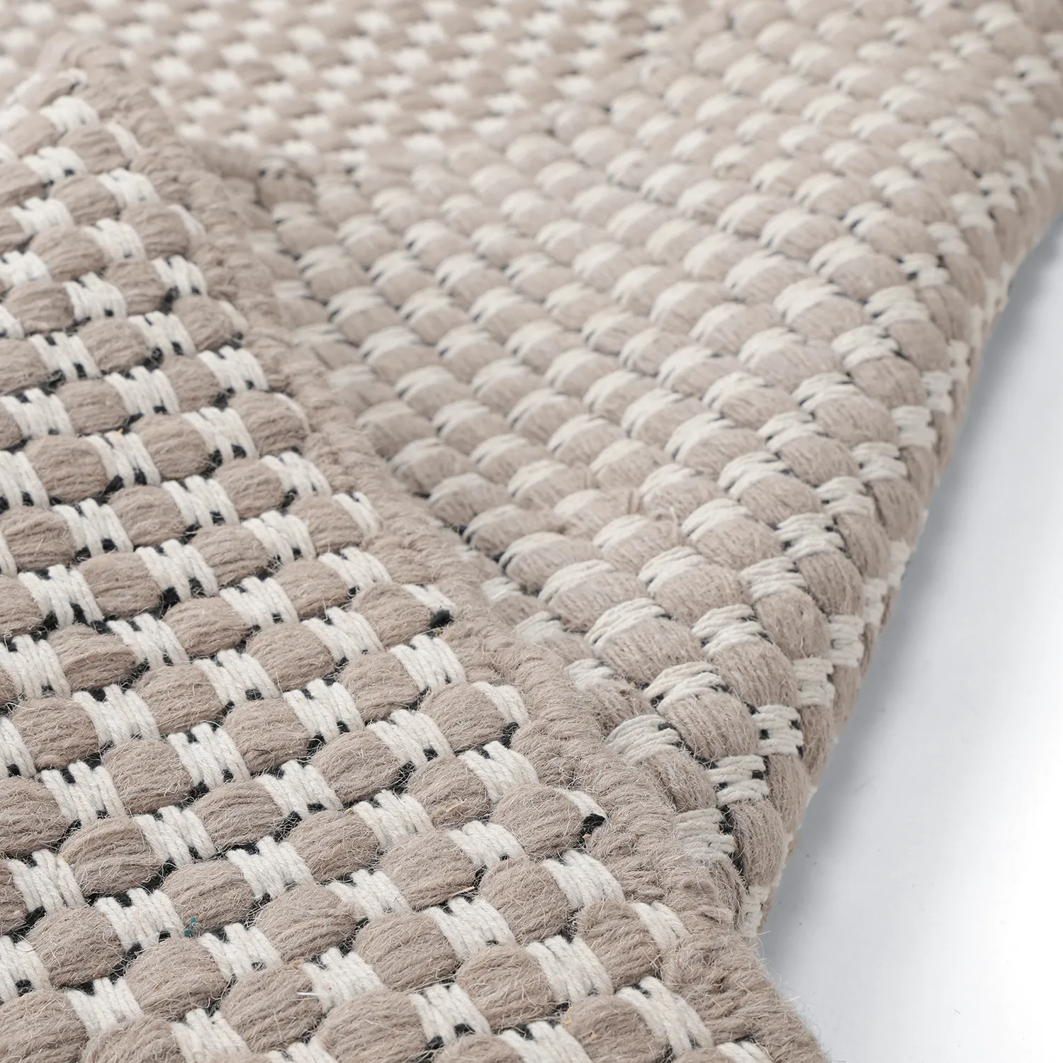 Alfombra de Lana - Ovelia (topo/blanco)