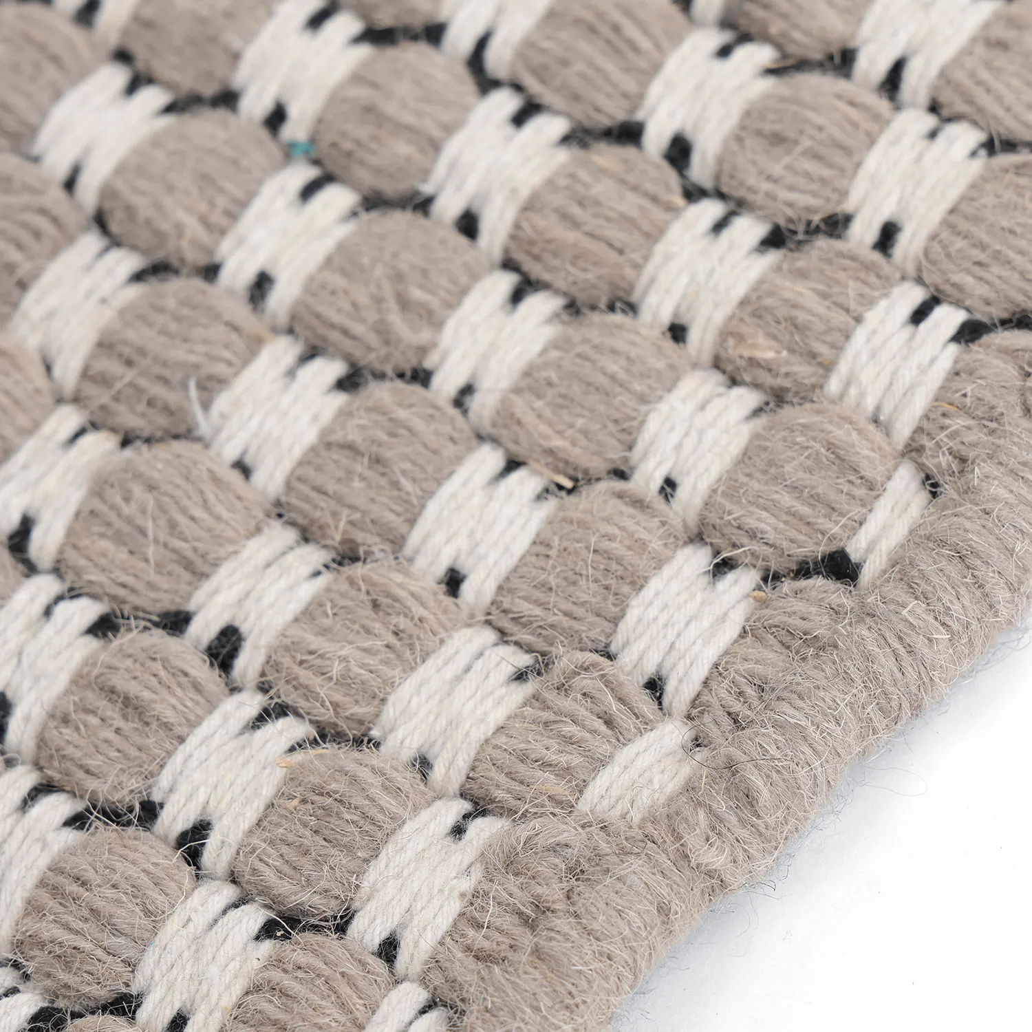Alfombra de Lana - Ovelia (topo/blanco)