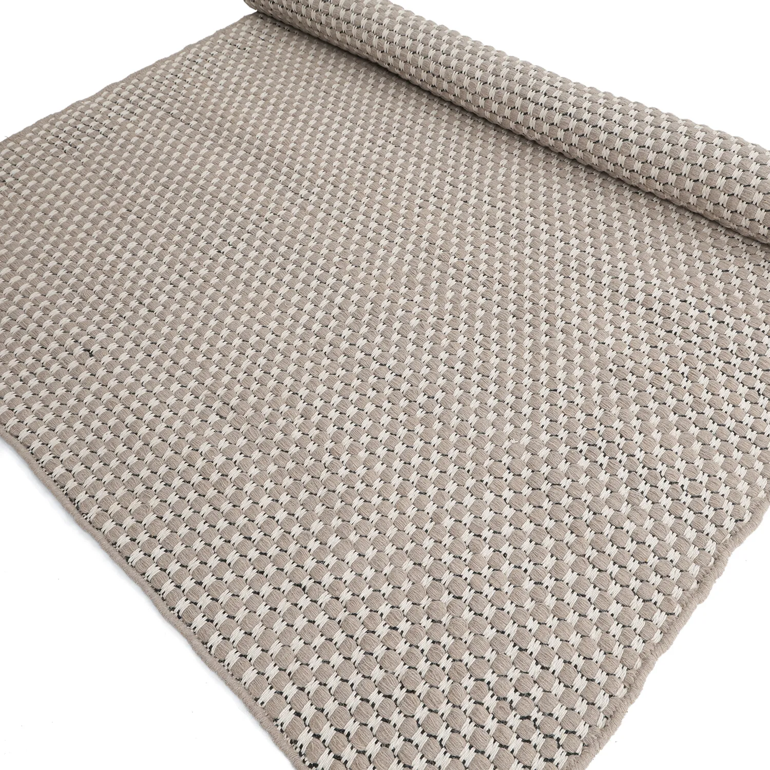 Alfombra de Lana - Ovelia (topo/blanco)