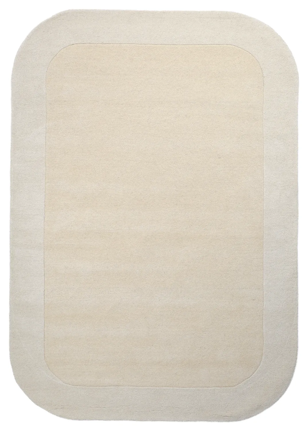 Alfombra de Lana - Puri Hand Tufted Wool Premium (crema/blanco)
