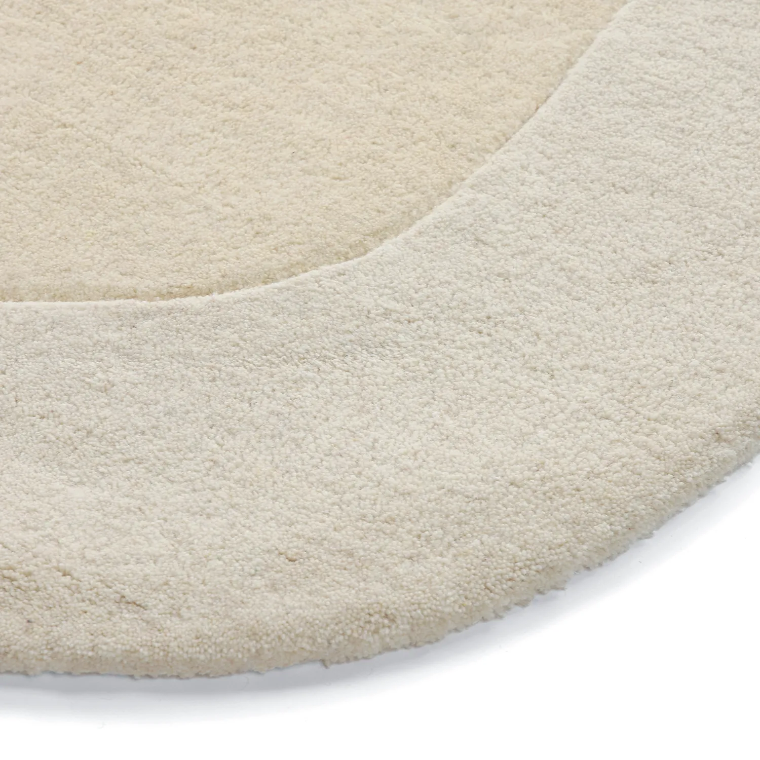 Alfombra de Lana - Puri Hand Tufted Wool Premium (crema/blanco)