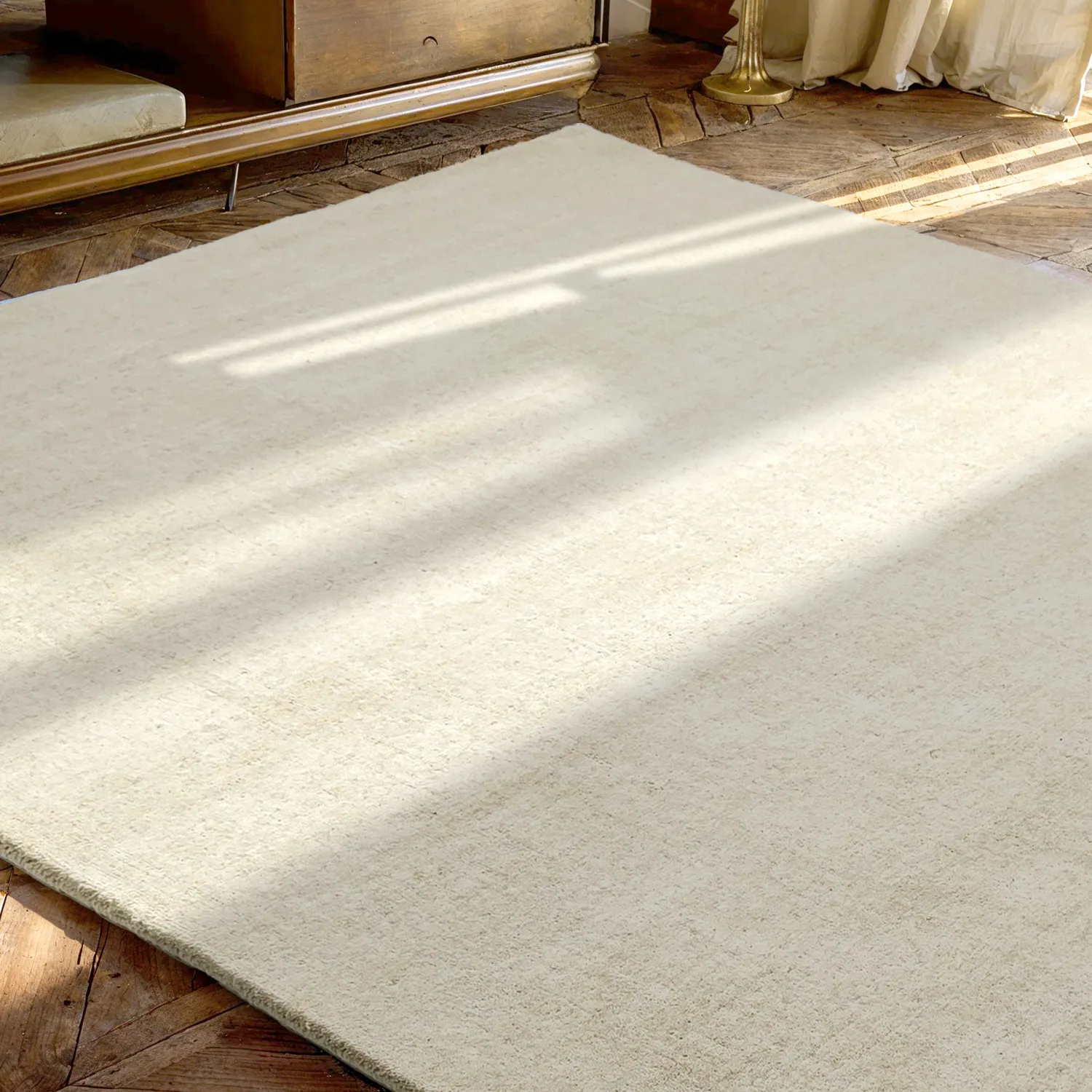 Alfombra de Lana - Rozel Handloom Wool Premium (crema)