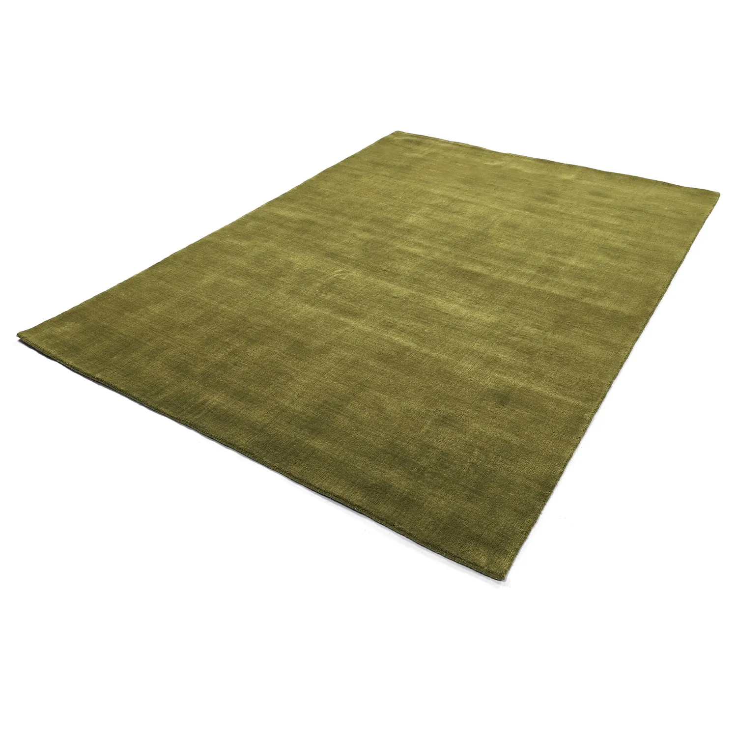 Alfombra de Lana - Rozel Handloom Wool Premium (verde musgo)