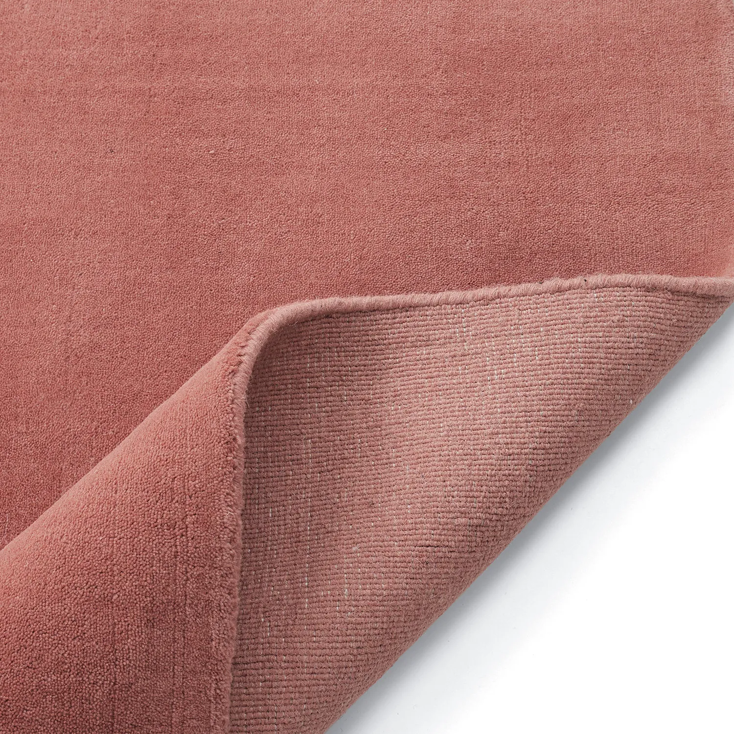 Alfombra de Lana - Rozel Handloom Wool Premium (rojo apagado)