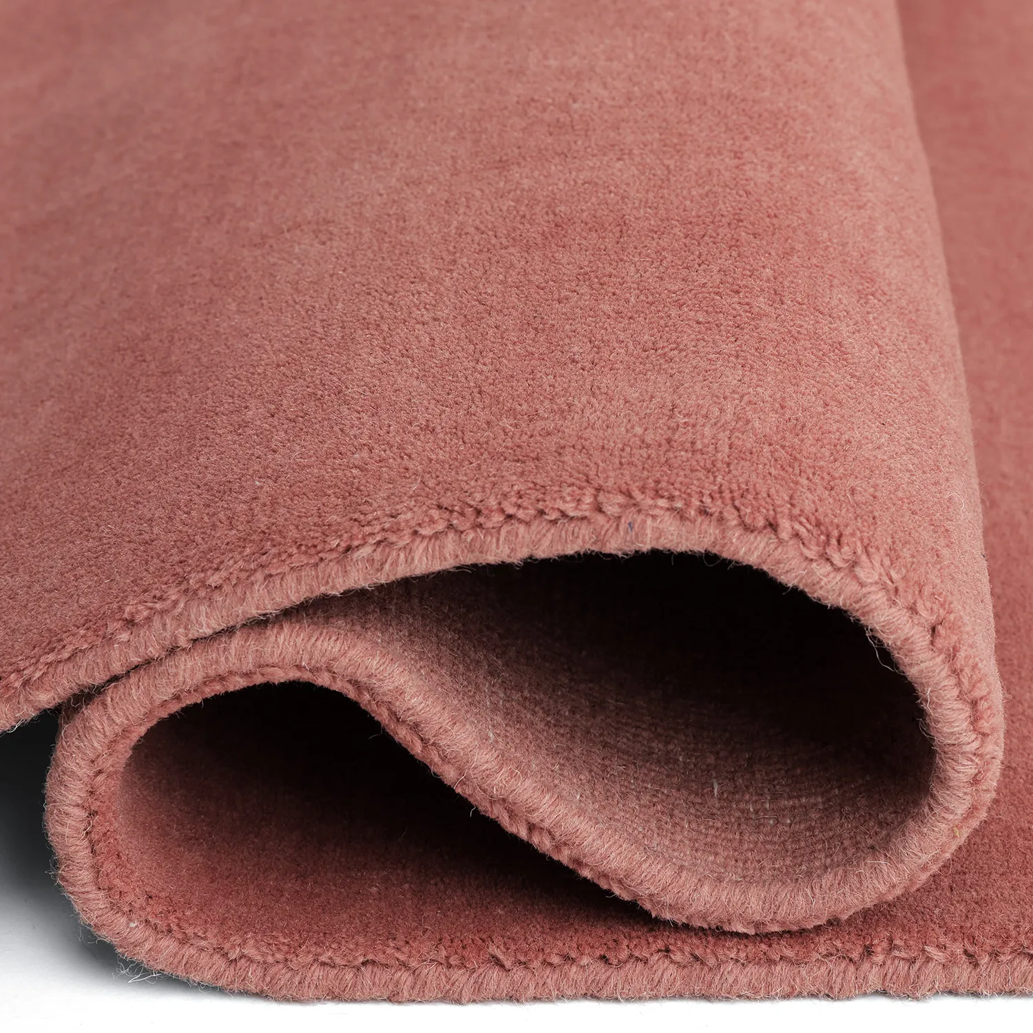 Alfombra de Lana - Rozel Handloom Wool Premium (rojo apagado)