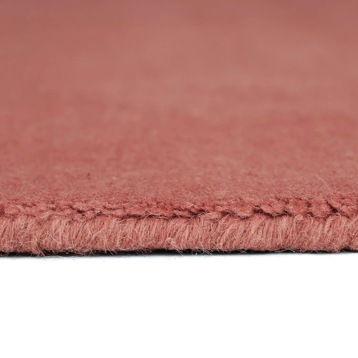Alfombra de Lana - Rozel Handloom Wool Premium (rojo apagado)