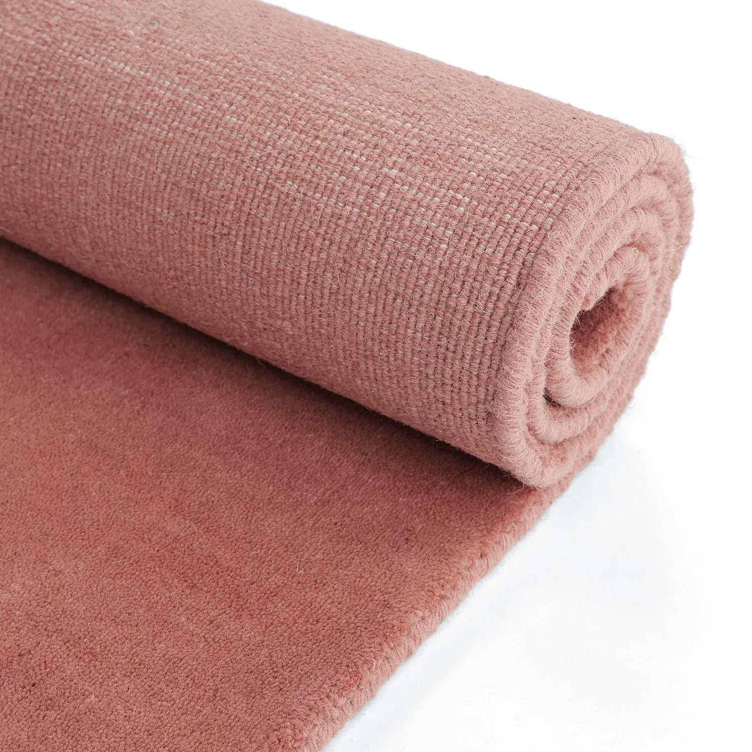 Alfombra de Lana - Rozel Handloom Wool Premium (rojo apagado)