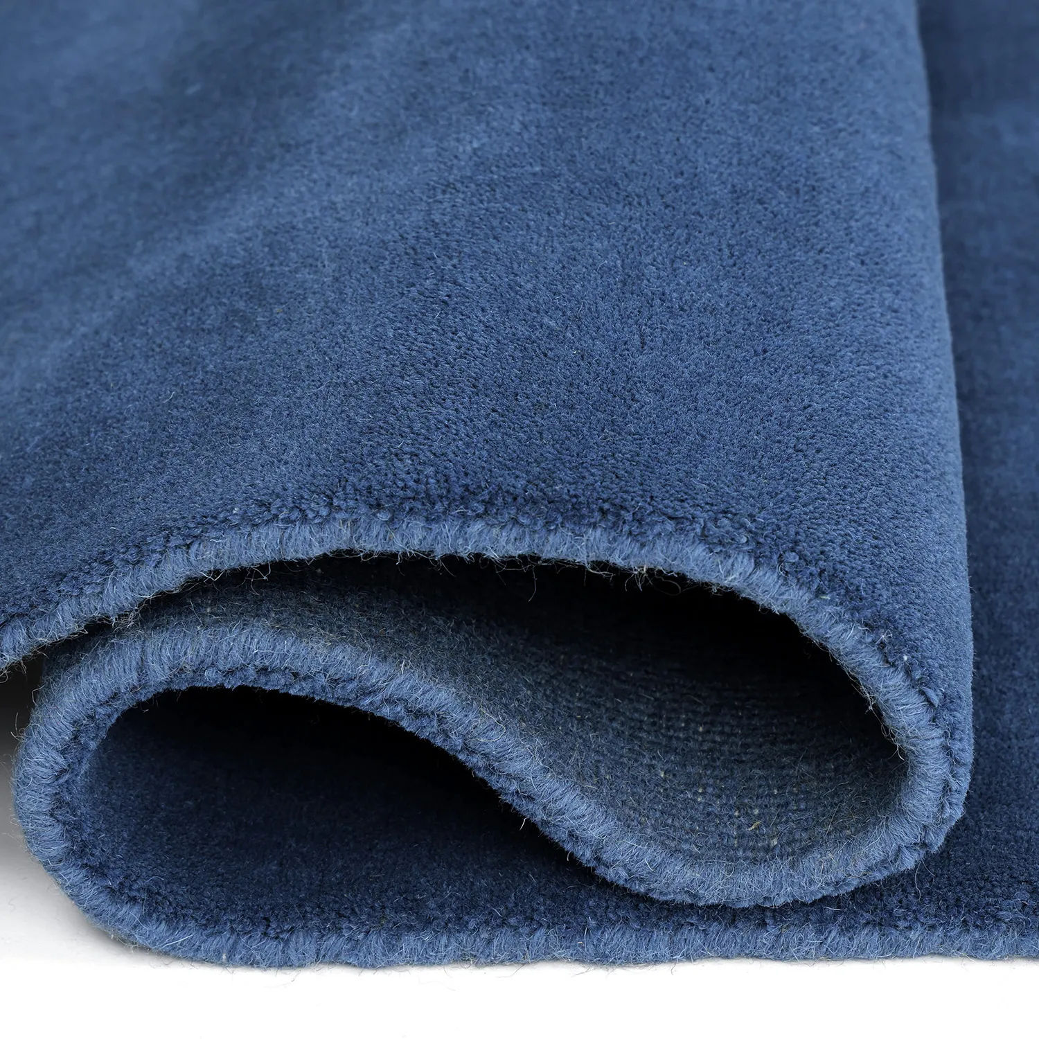 Alfombra de Lana - Rozel Handloom Wool Premium (azul marino)