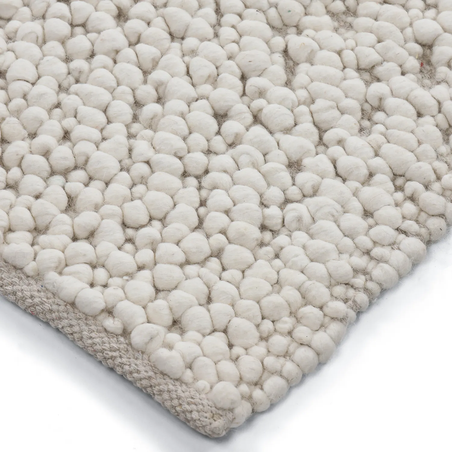 Alfombra de Lana - Sala Irregular Wool Bubble (crema)