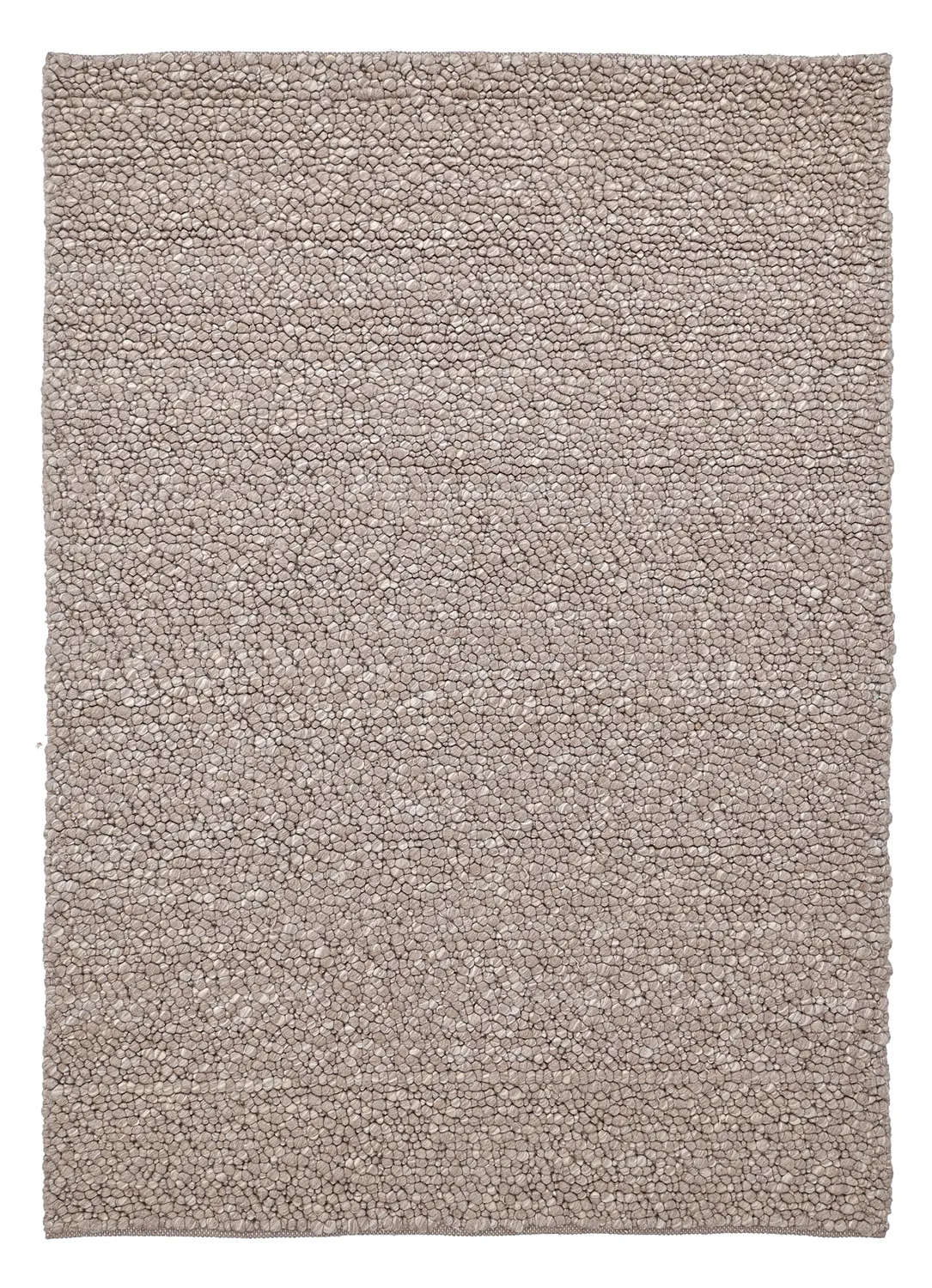 Alfombra de Lana - Sala Irregular Wool Bubble (gris topo/blanco jaspeado)