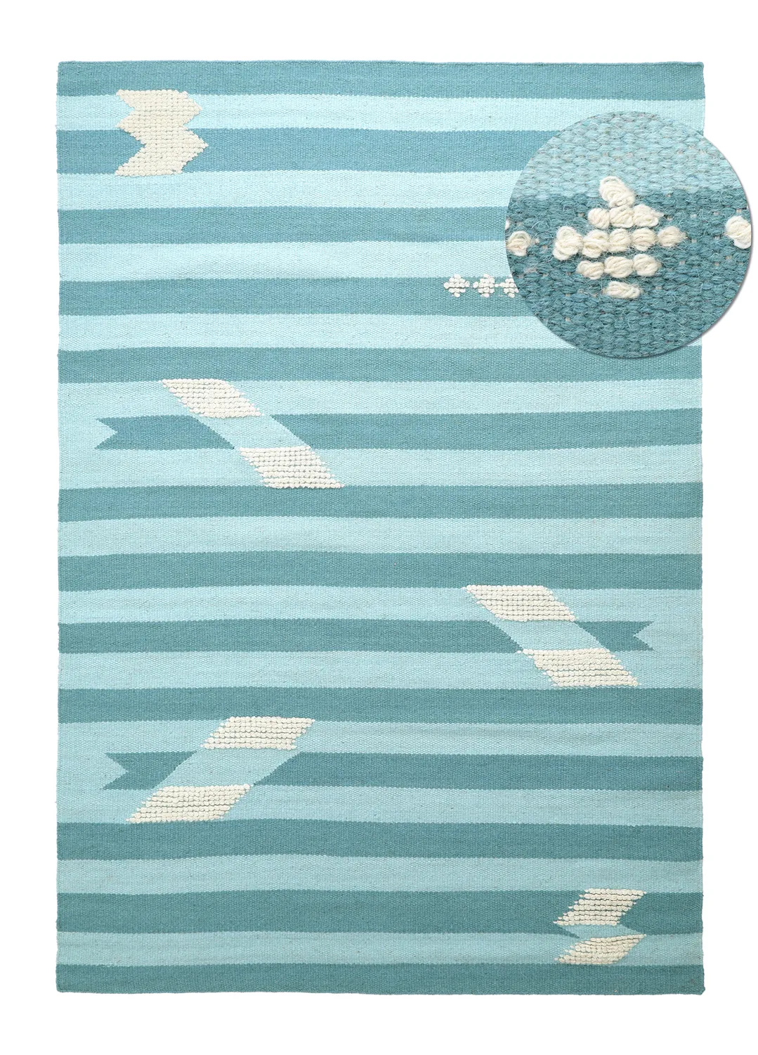 Alfombra de Lana - Serpa (azul claro)