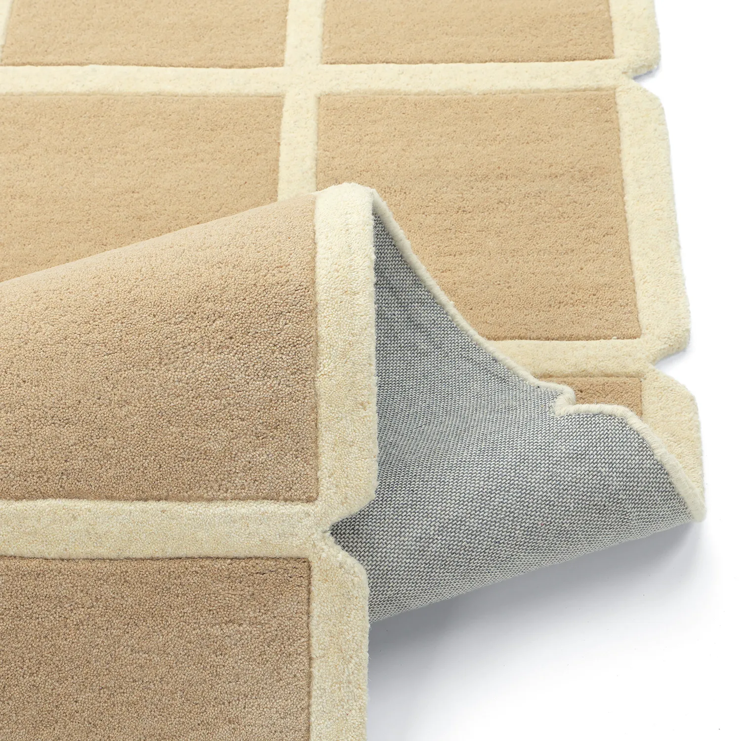Alfombra de Lana - Syl Hand Tufted Wool Premium (beige/crema)