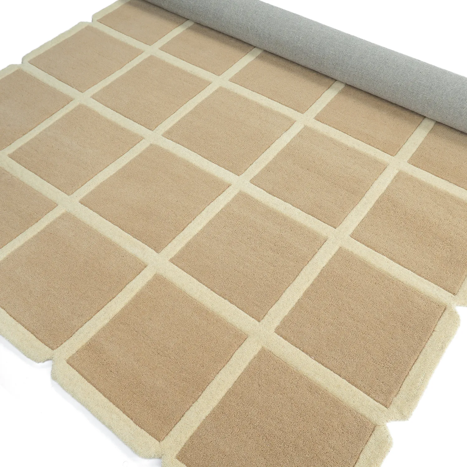 Alfombra de Lana - Syl Hand Tufted Wool Premium (beige/crema)