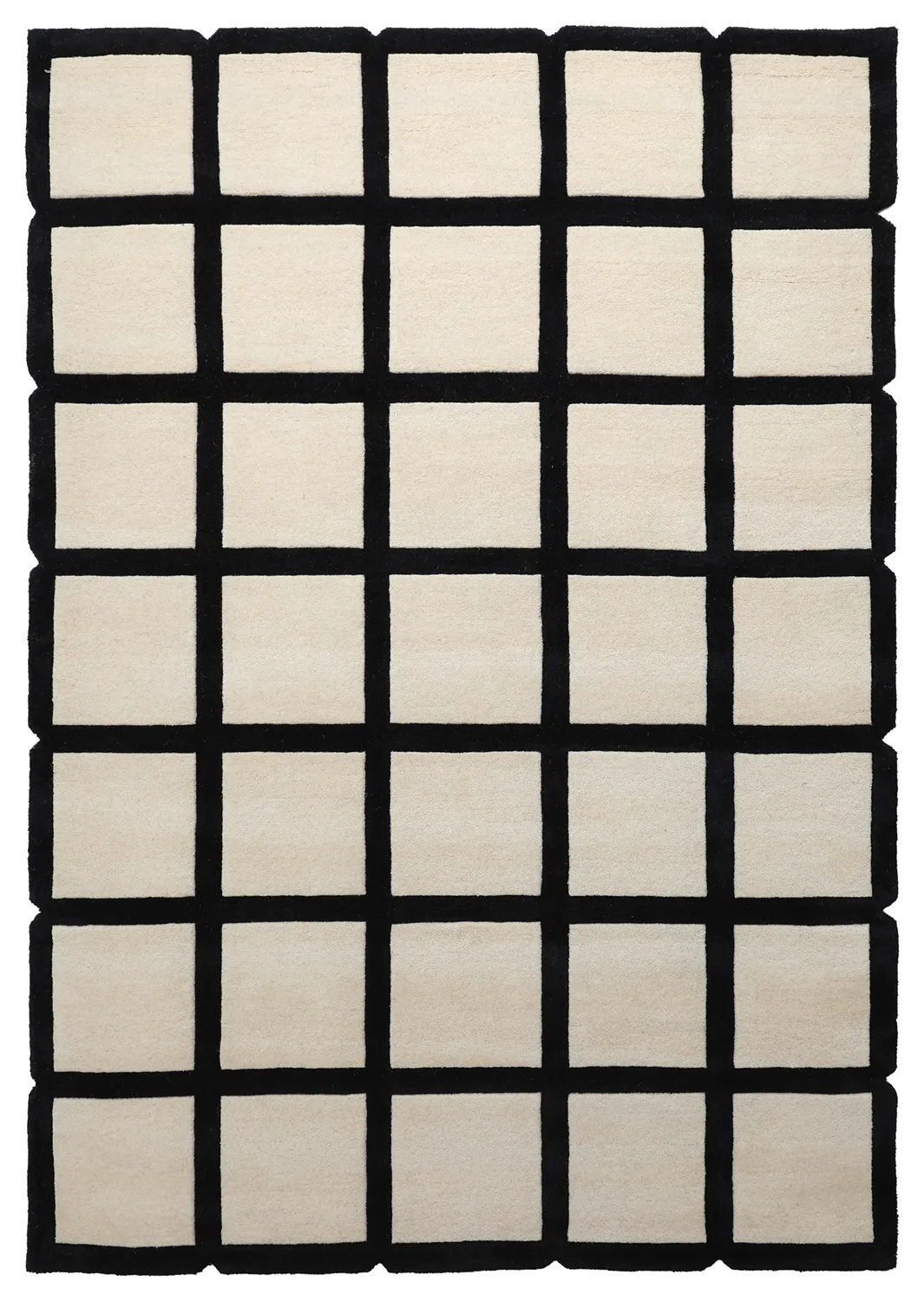 Alfombra de Lana - Syl Hand Tufted Wool Premium (negro/blanco)