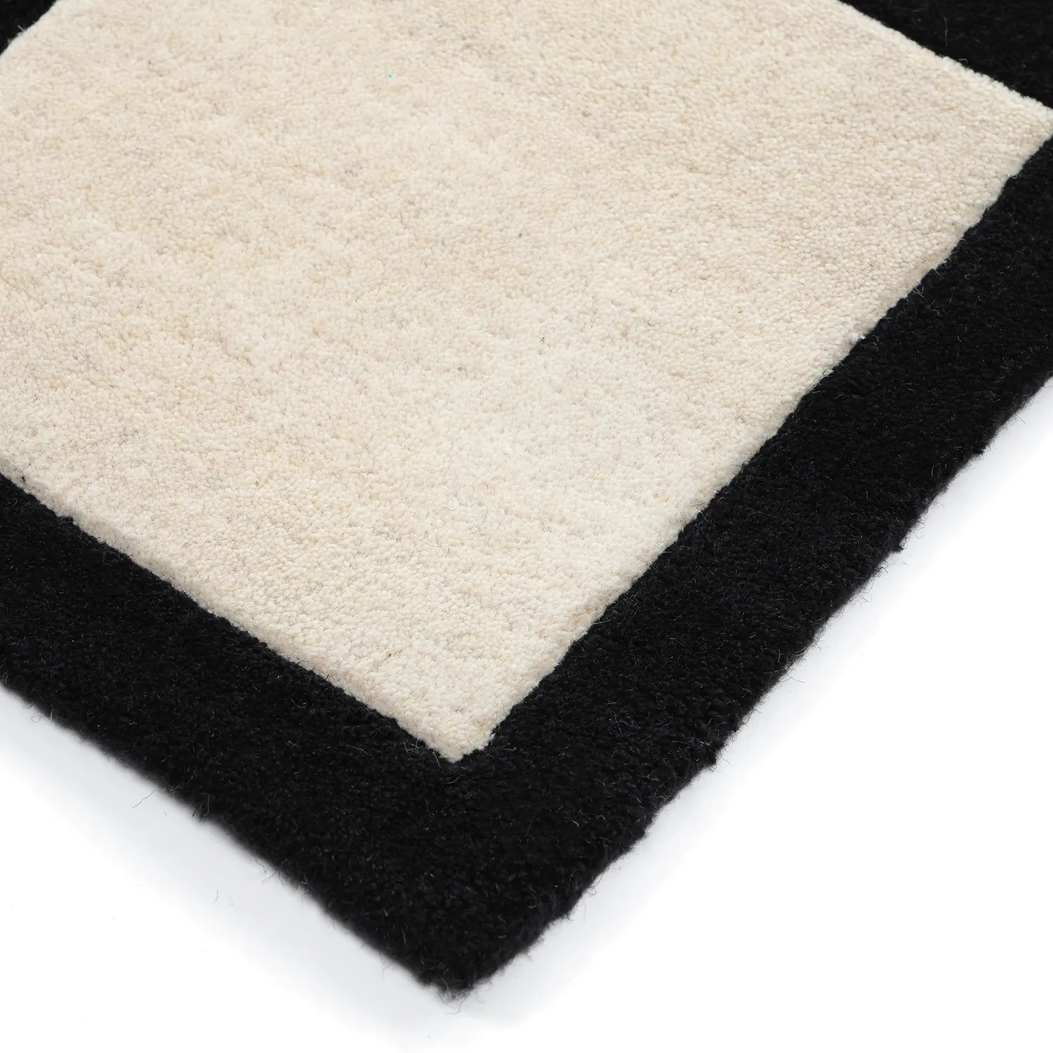 Alfombra de Lana - Syl Hand Tufted Wool Premium (negro/blanco)