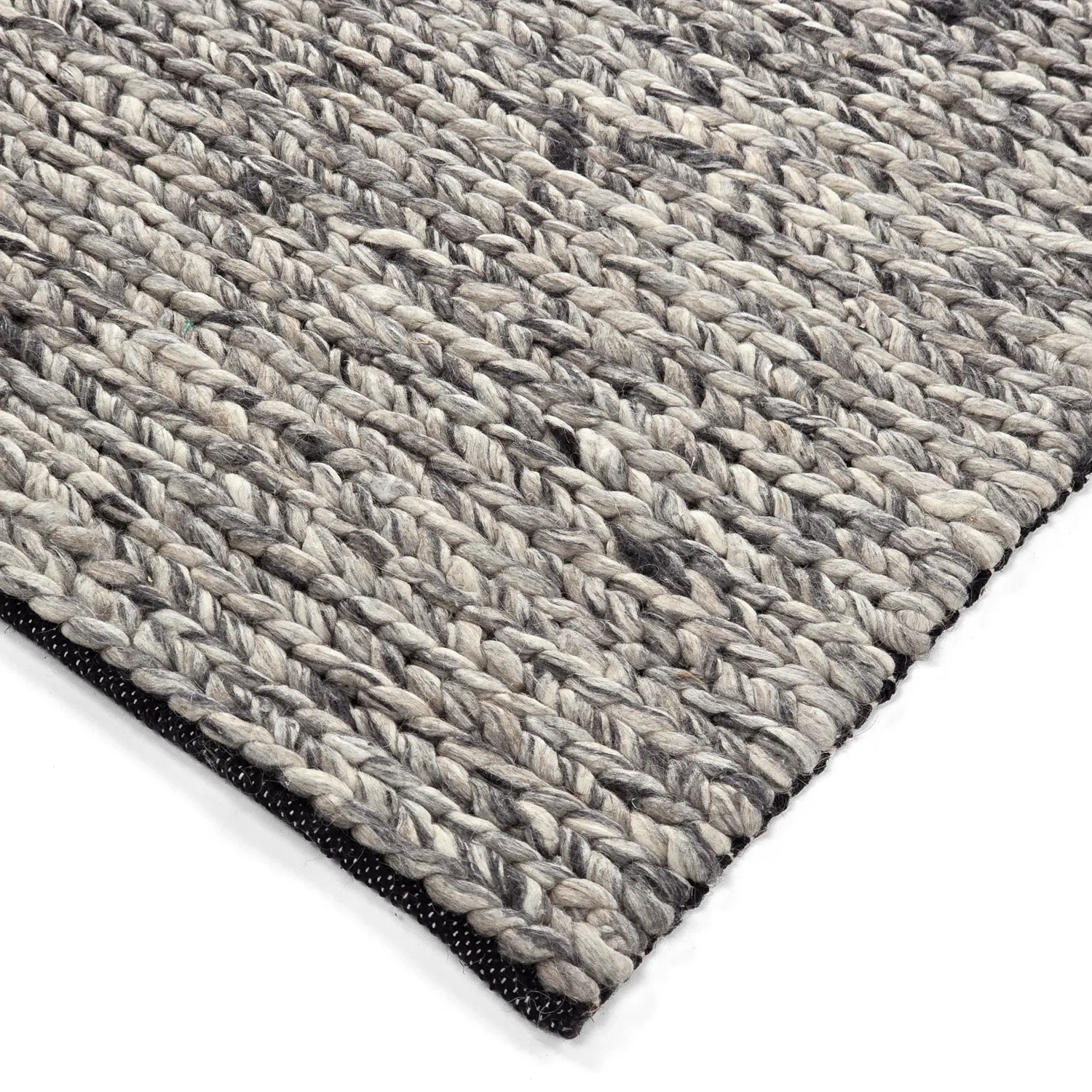Alfombra de Lana - Talvia Braided Wool (gris oscuro)