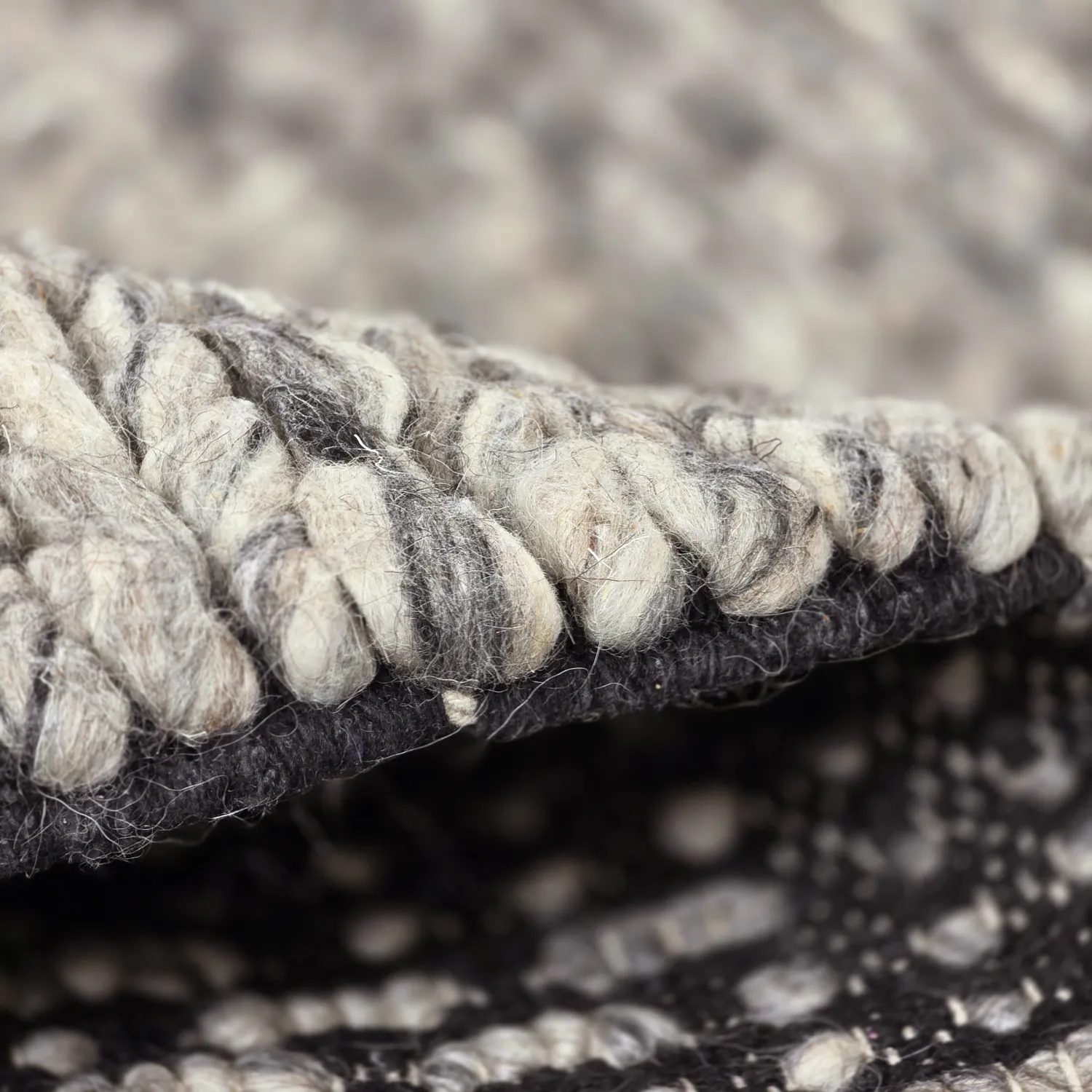 Alfombra de Lana - Talvia Braided Wool (gris oscuro)