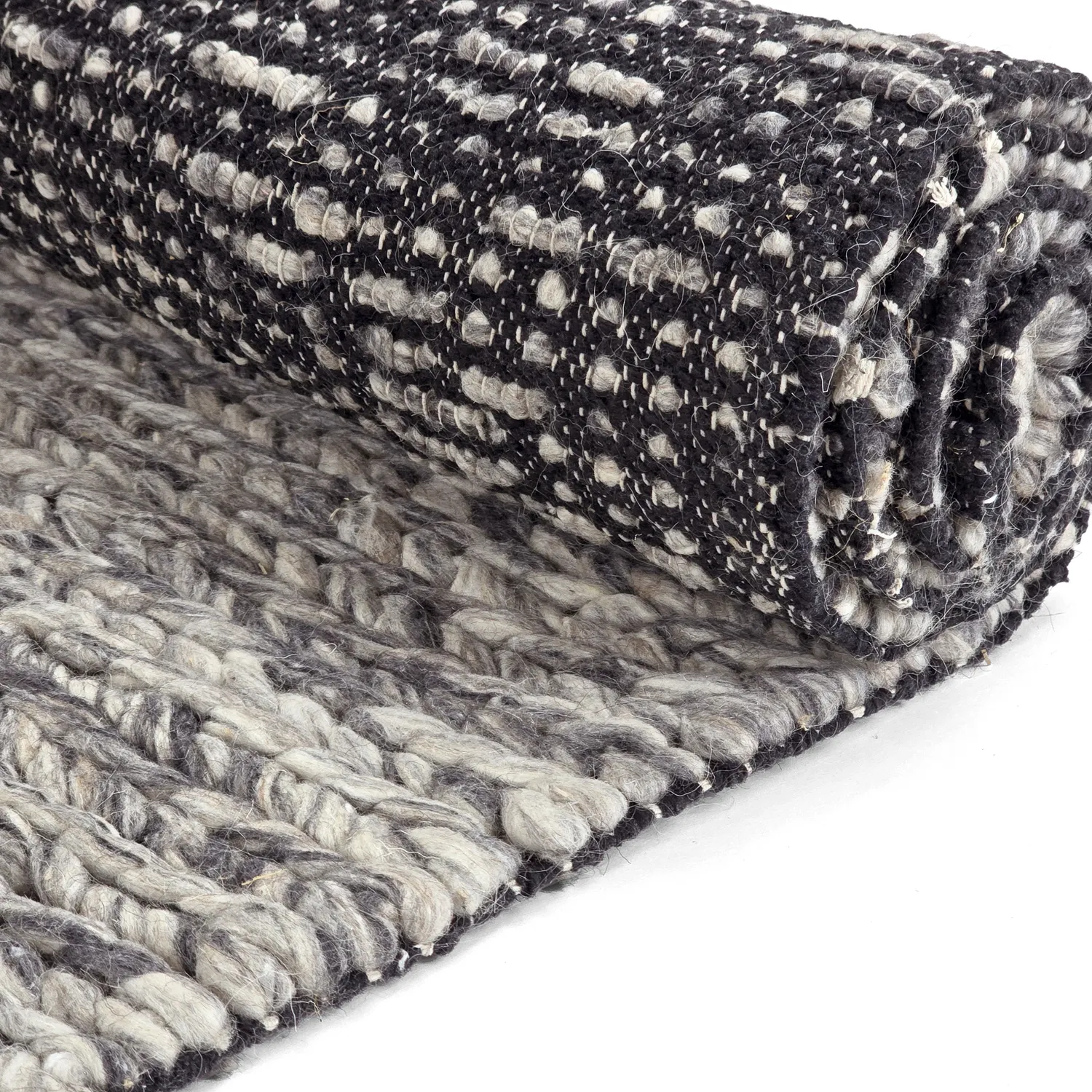Alfombra de Lana - Talvia Braided Wool (gris oscuro)