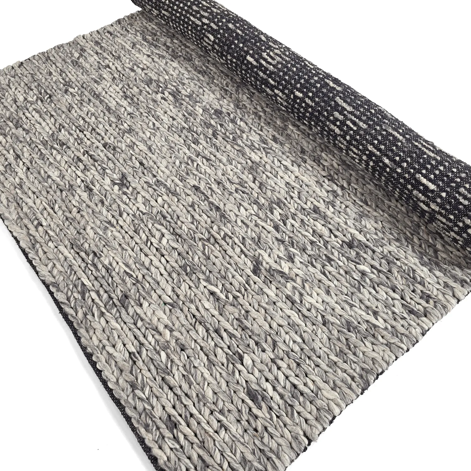 Alfombra de Lana - Talvia Braided Wool (gris oscuro)