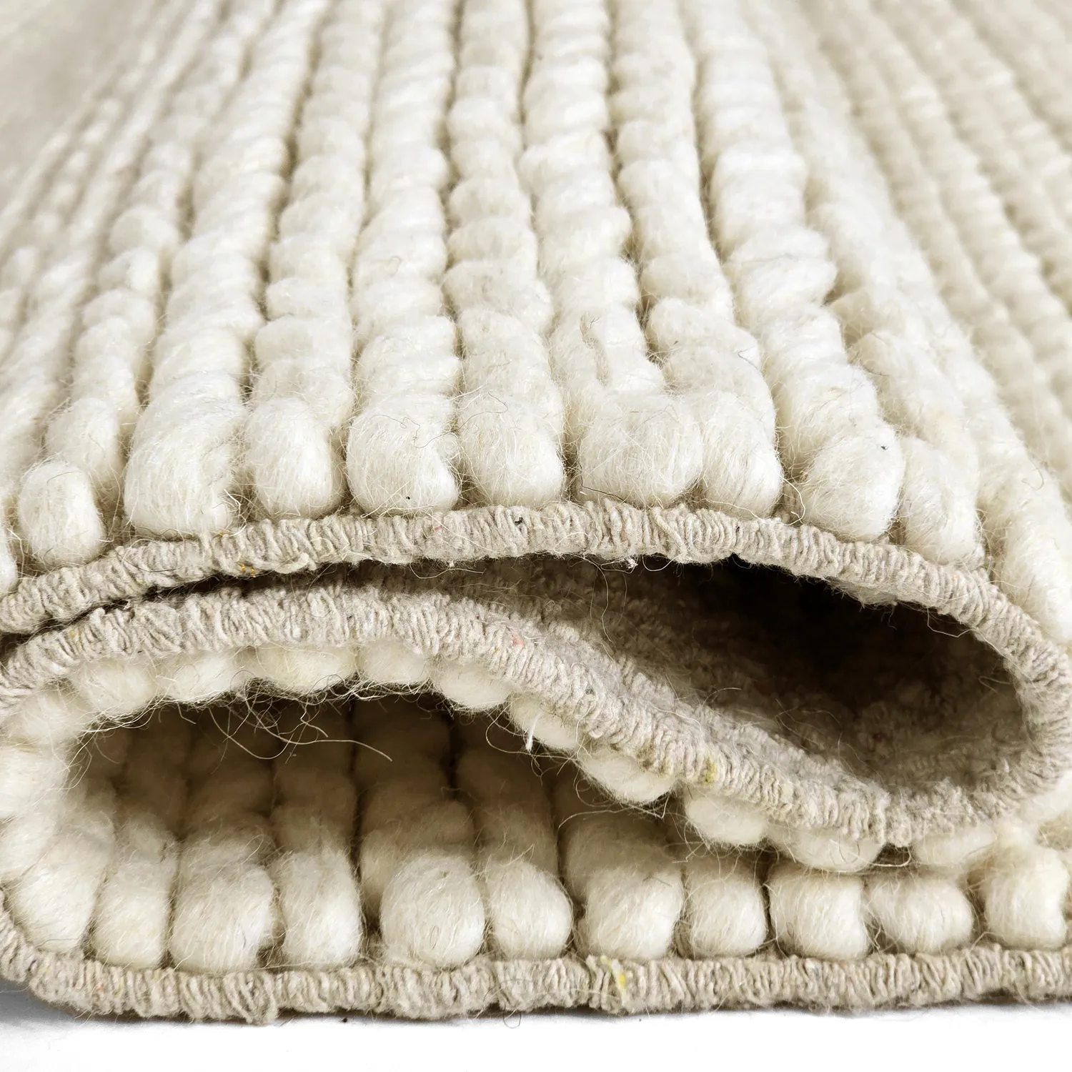 Alfombra de Lana - Talvia Braided Wool (blanquecino)