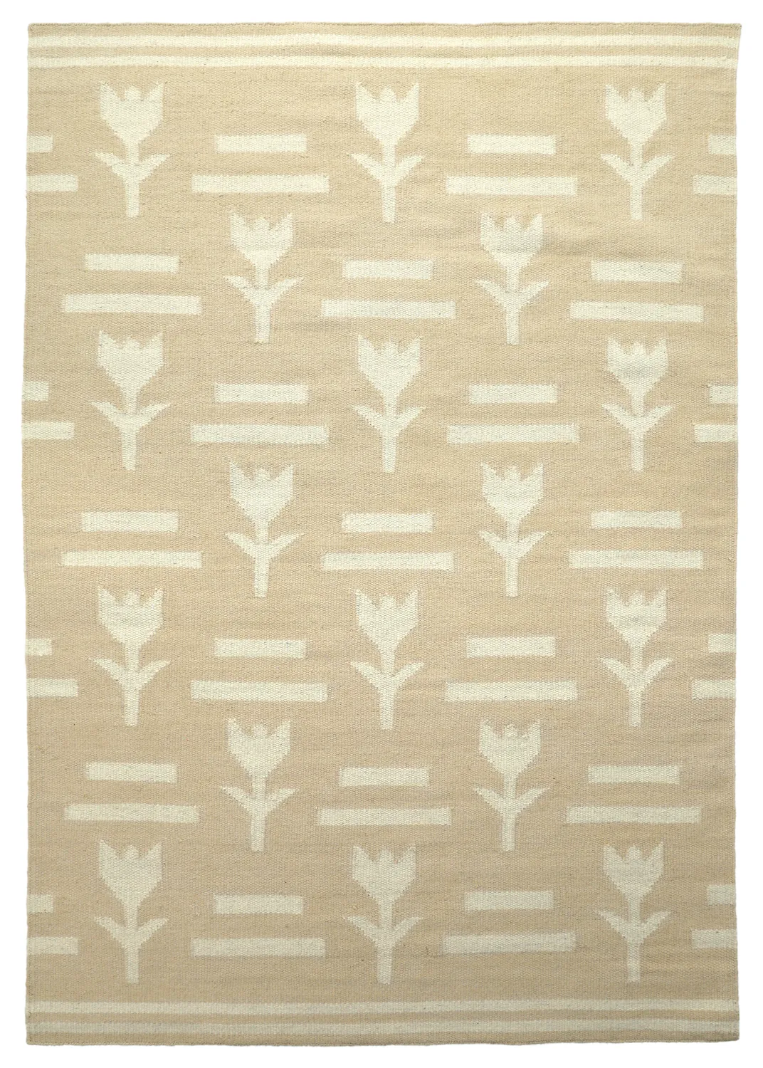 Alfombra de Lana - Tomar (beige/crema)