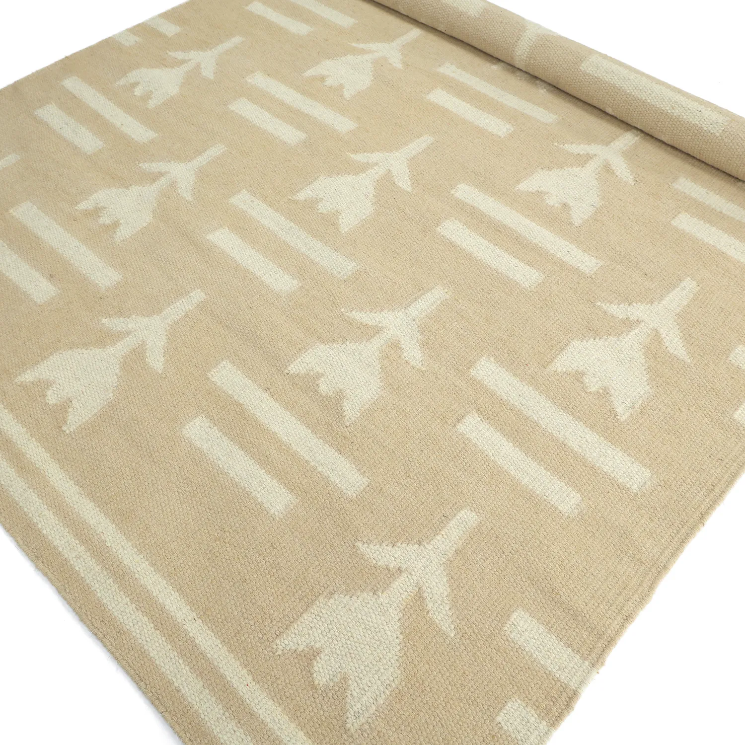 Alfombra de Lana - Tomar (beige/crema)