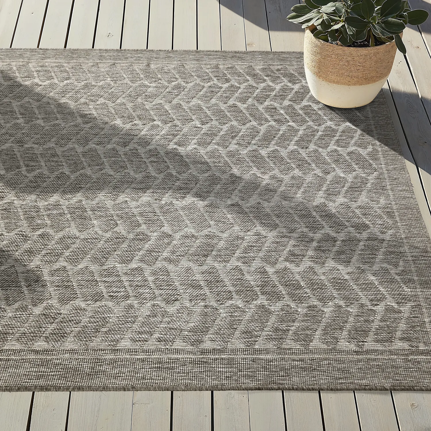 Alfombras de Interior/Exterior - Aria (gris)