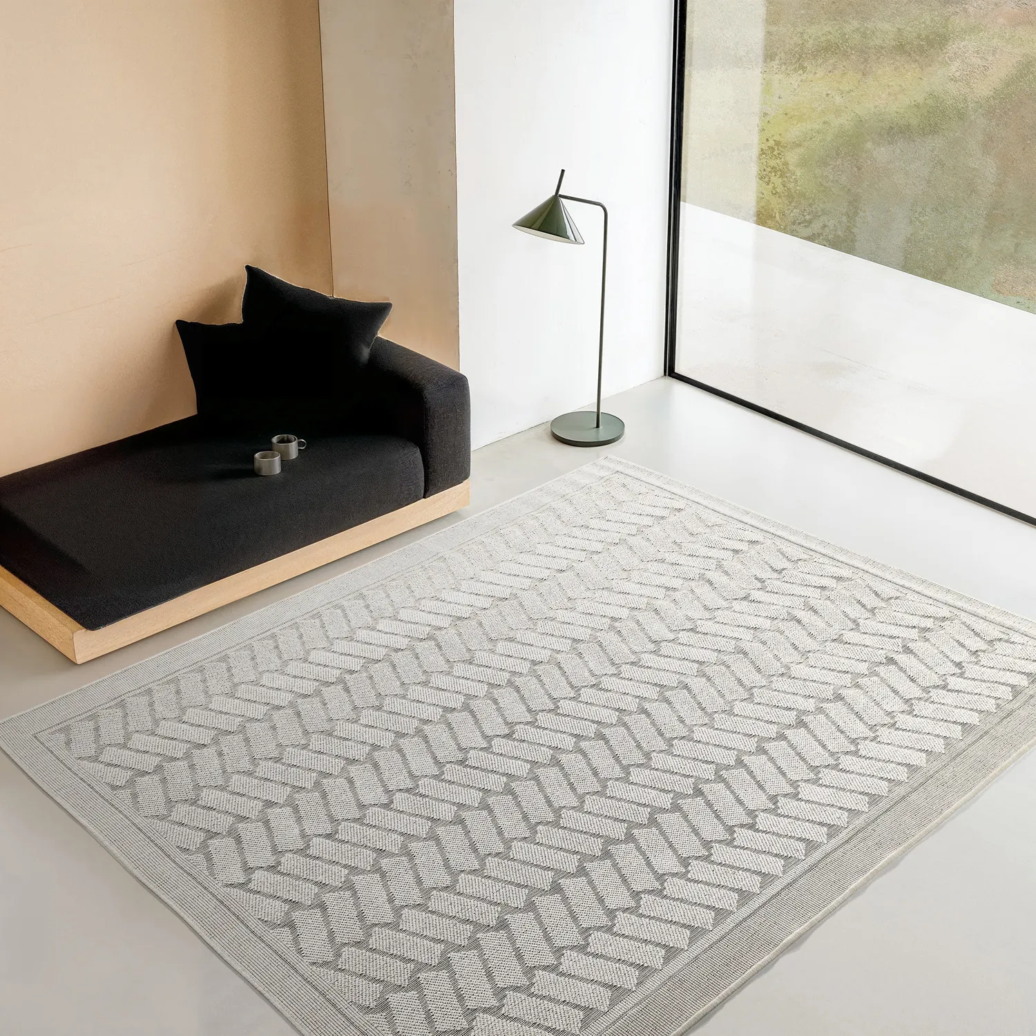 Alfombras de Interior/Exterior - Aria (blanquecino)