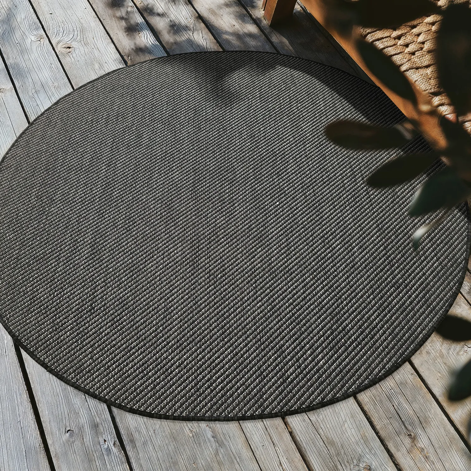Alfombras redondeadas - Indoor/Outdoor Bennett (negro)
