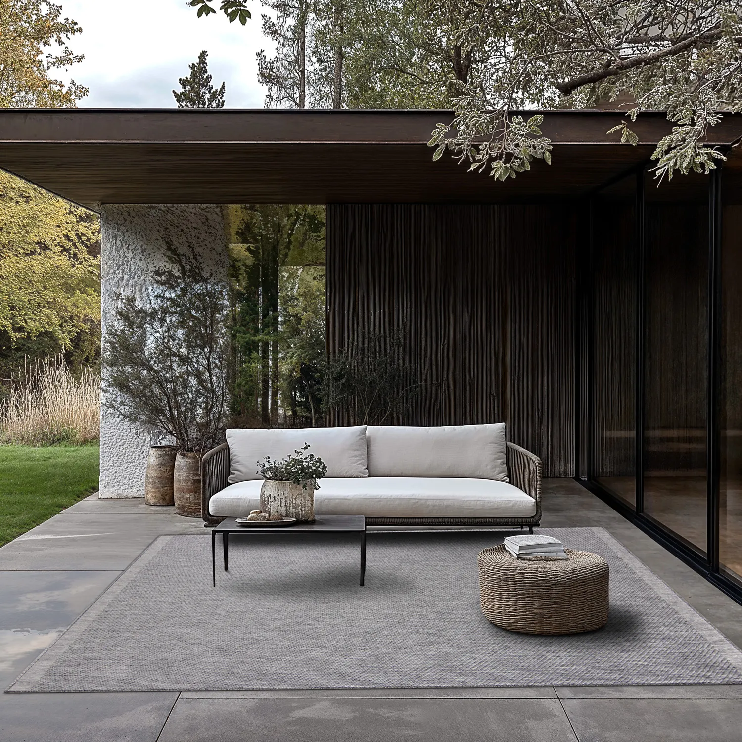 Alfombras de Interior/Exterior - Bennett (gris)